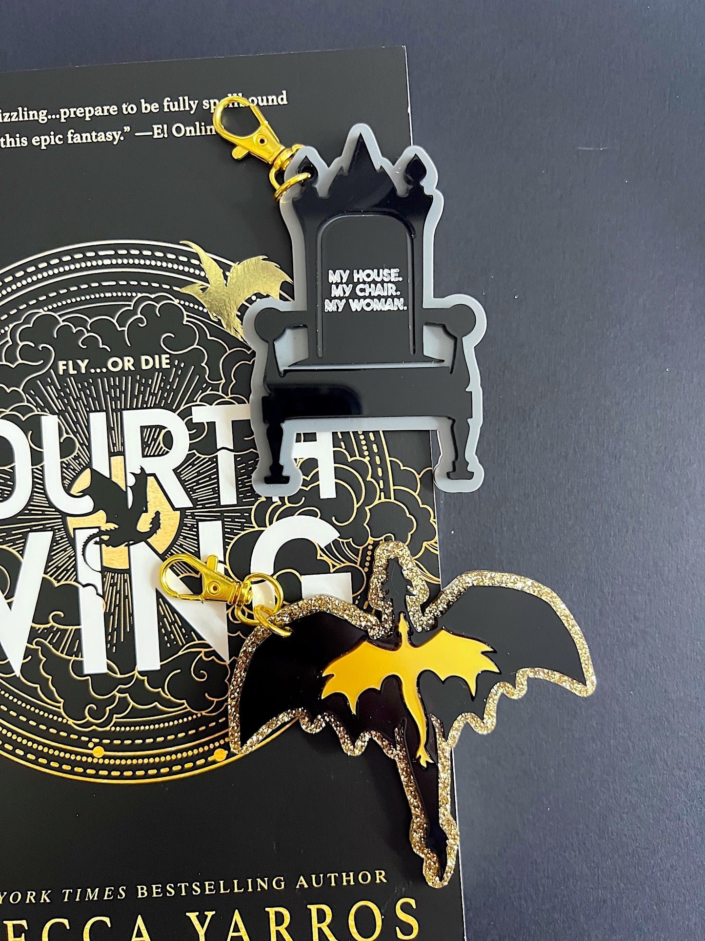 Double Dragons Bag Charm / Keychain