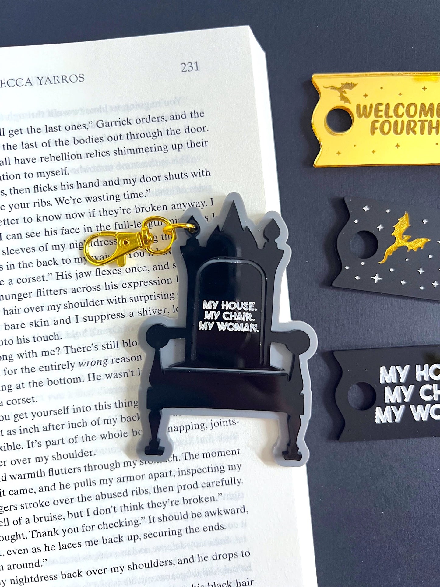 My Woman Throne Bag Charm / Keychain