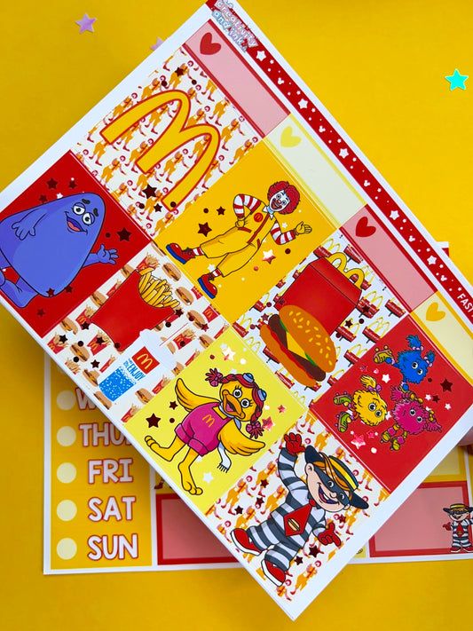 Fast Food / RED FOIL (LIMITED) Foil Full Kit (1.5" BOXES)