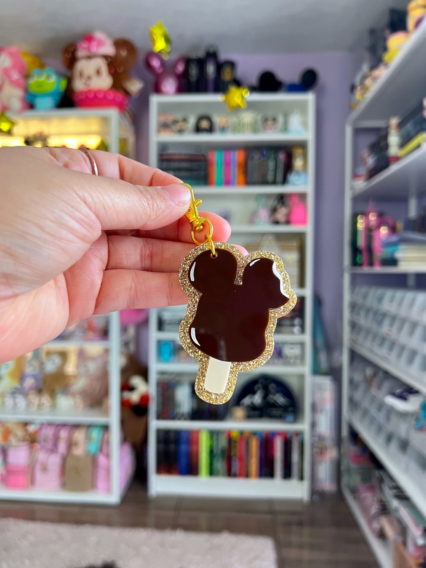 Ice Cream Bar Bag Charm / Keychain