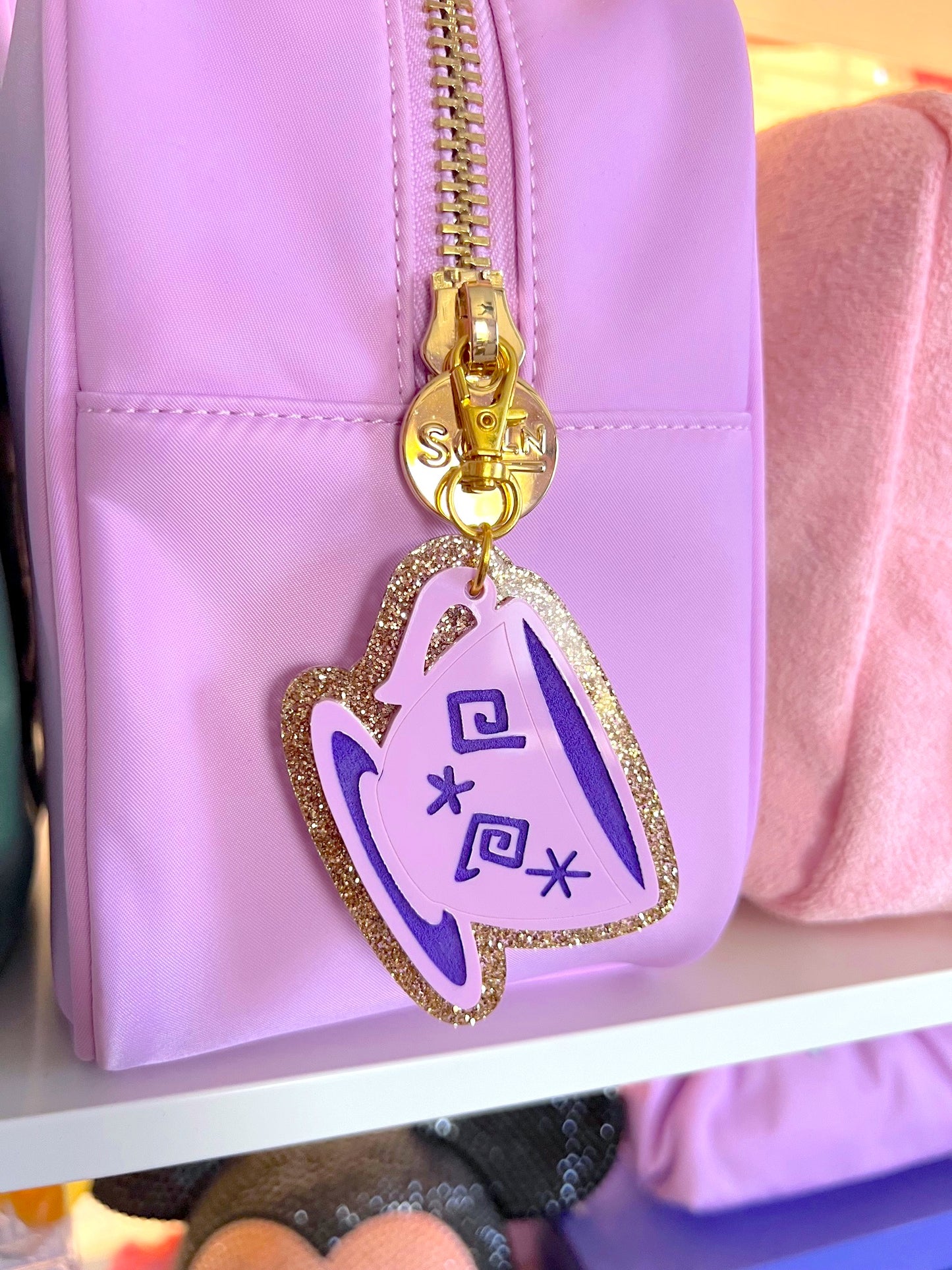 Tea Cup Bag Charm / Keychain
