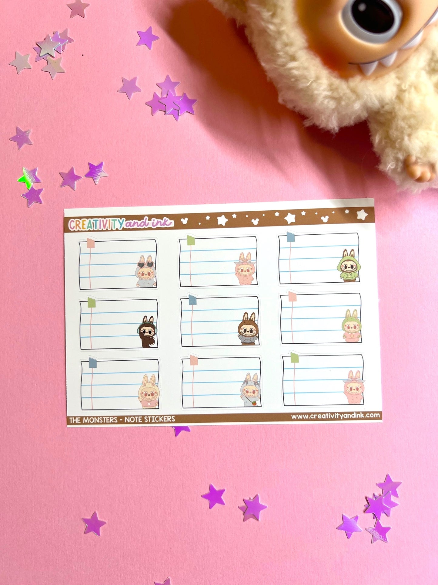 The Monsters / Note Stickers