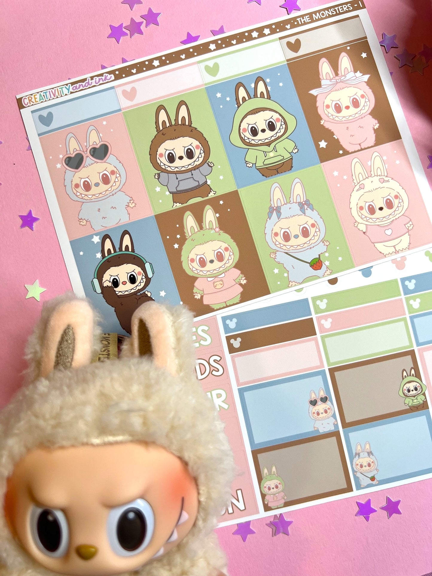 The Monsters / Full Sticker Kit