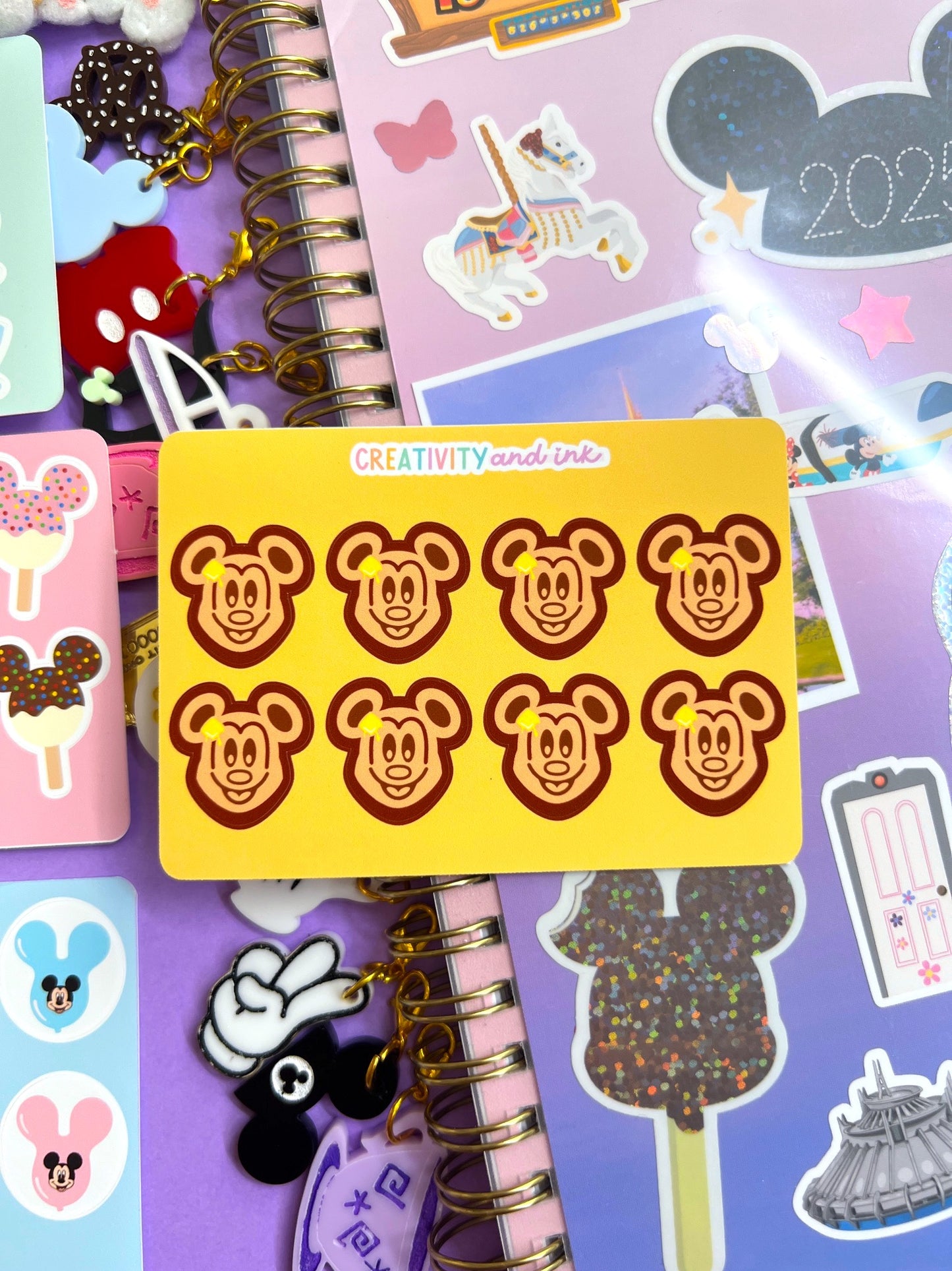 Park Favorites Icon Sticker Sheets