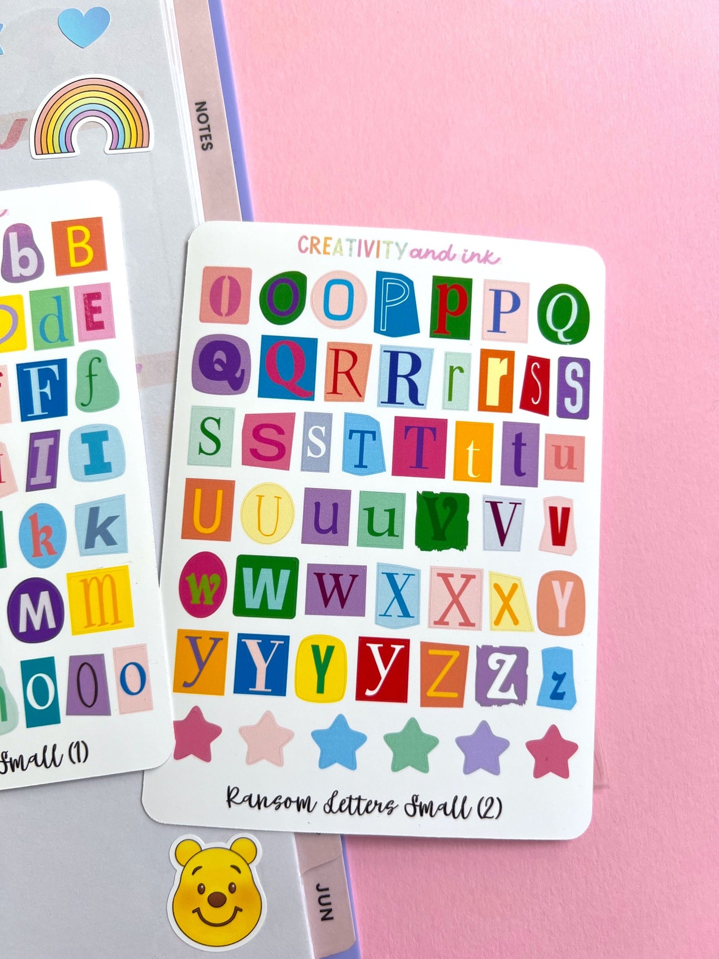 Small Ransom Letters Sticker SET
