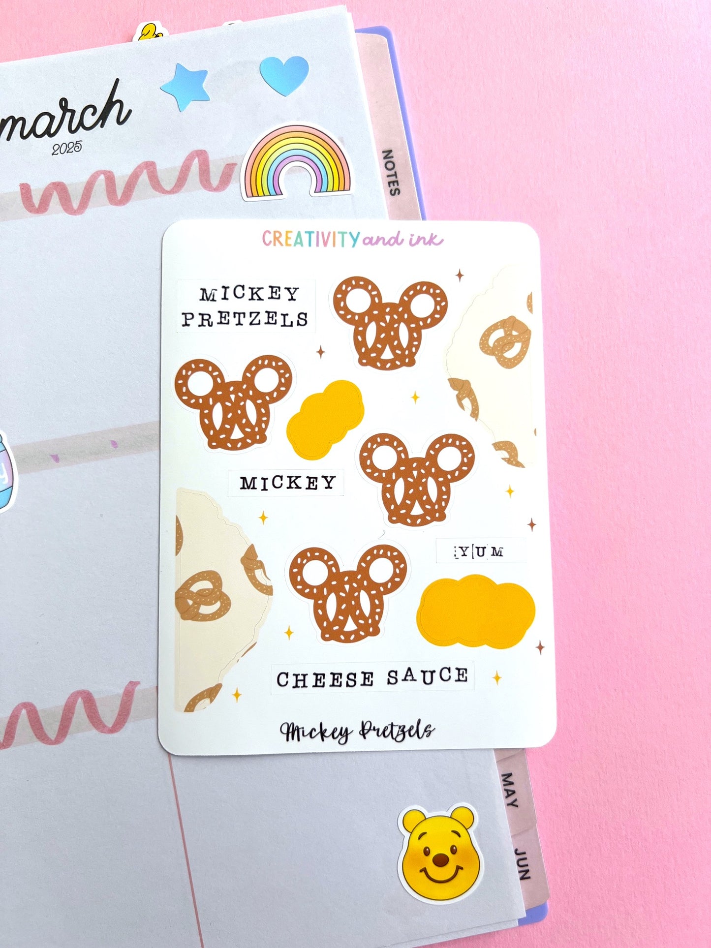 Mouse Pretzels Sticker Sampler