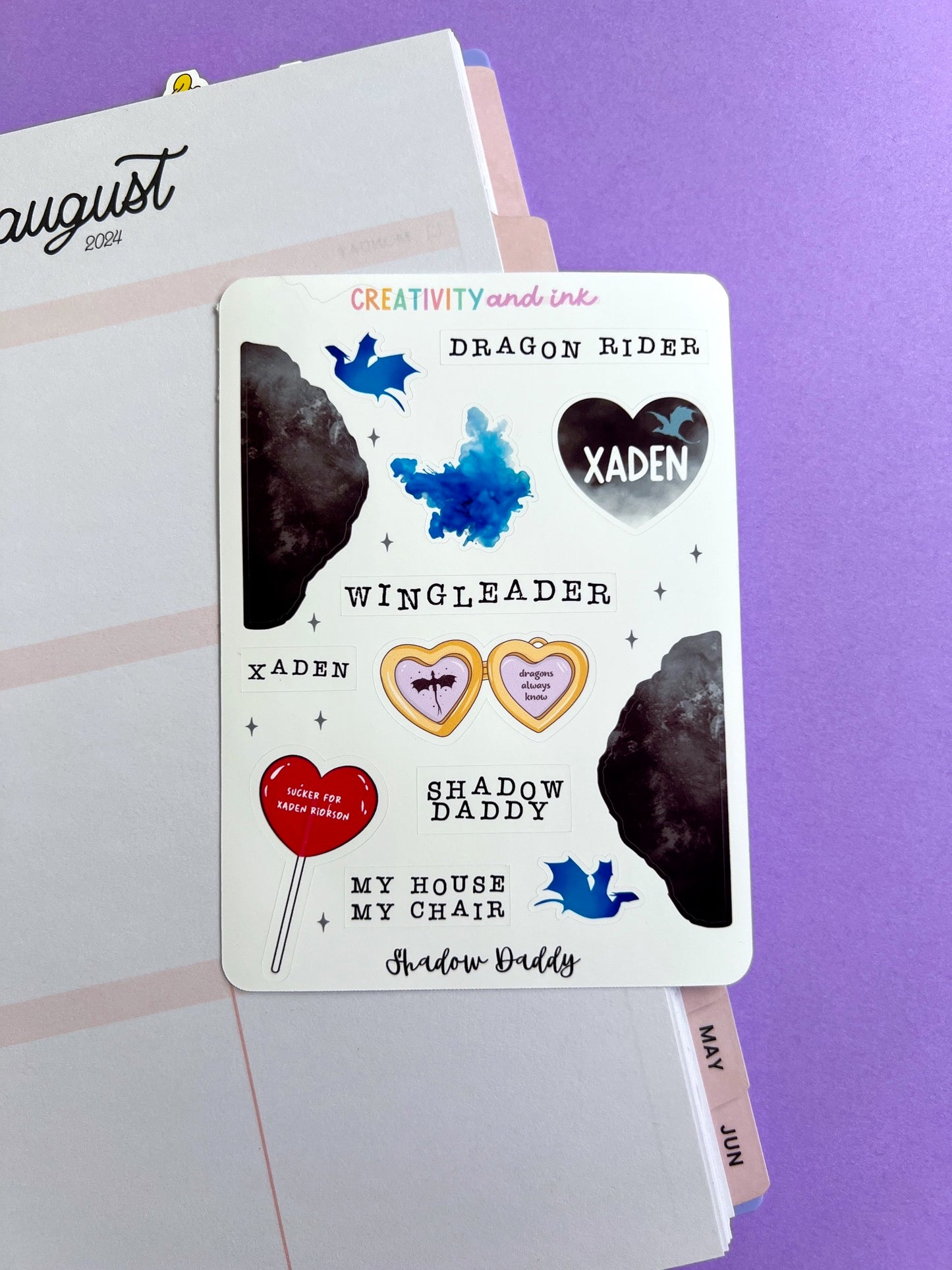 Shadow Daddy Sticker Sampler