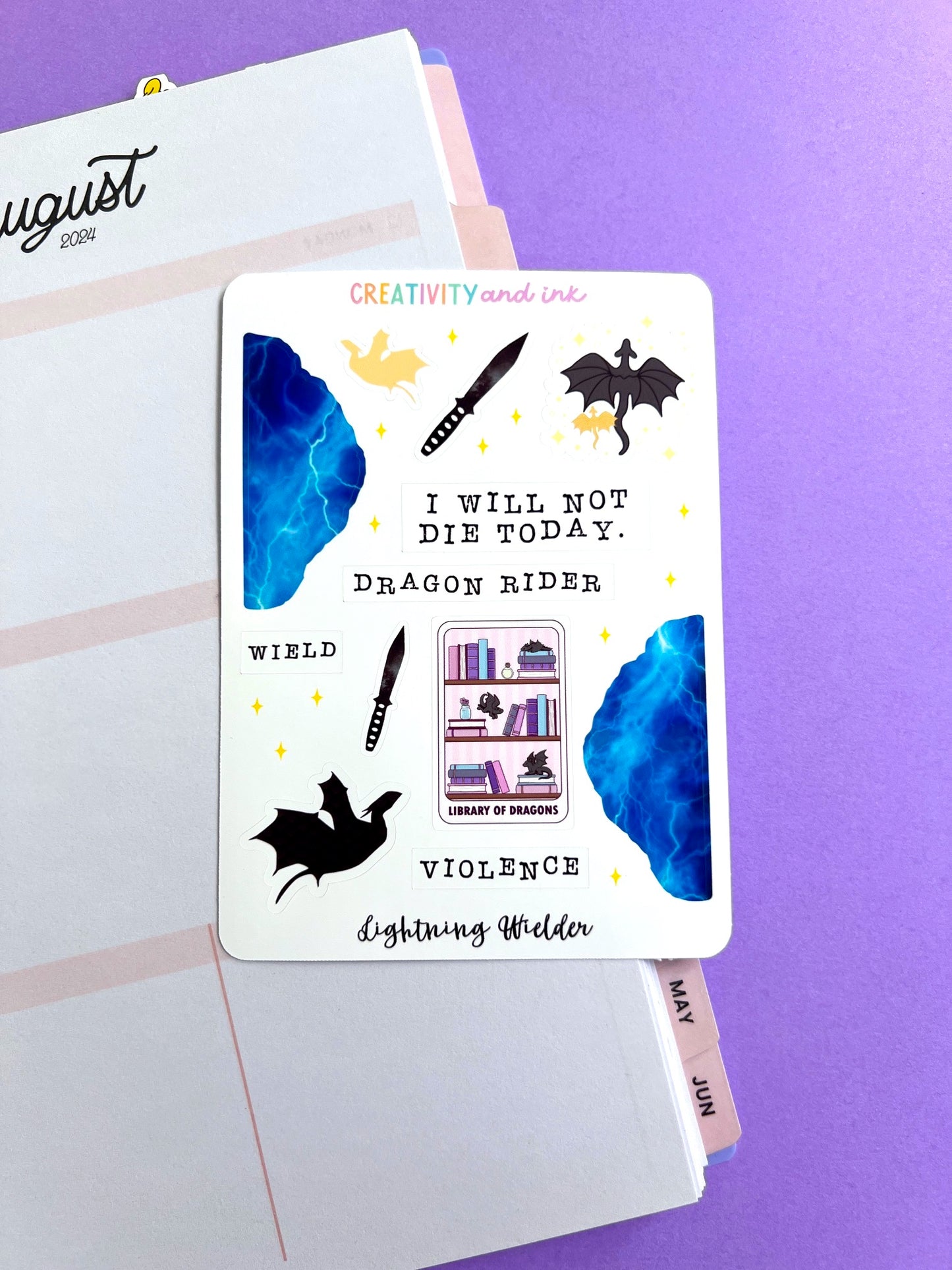 Lightning Wielder Sticker Sampler