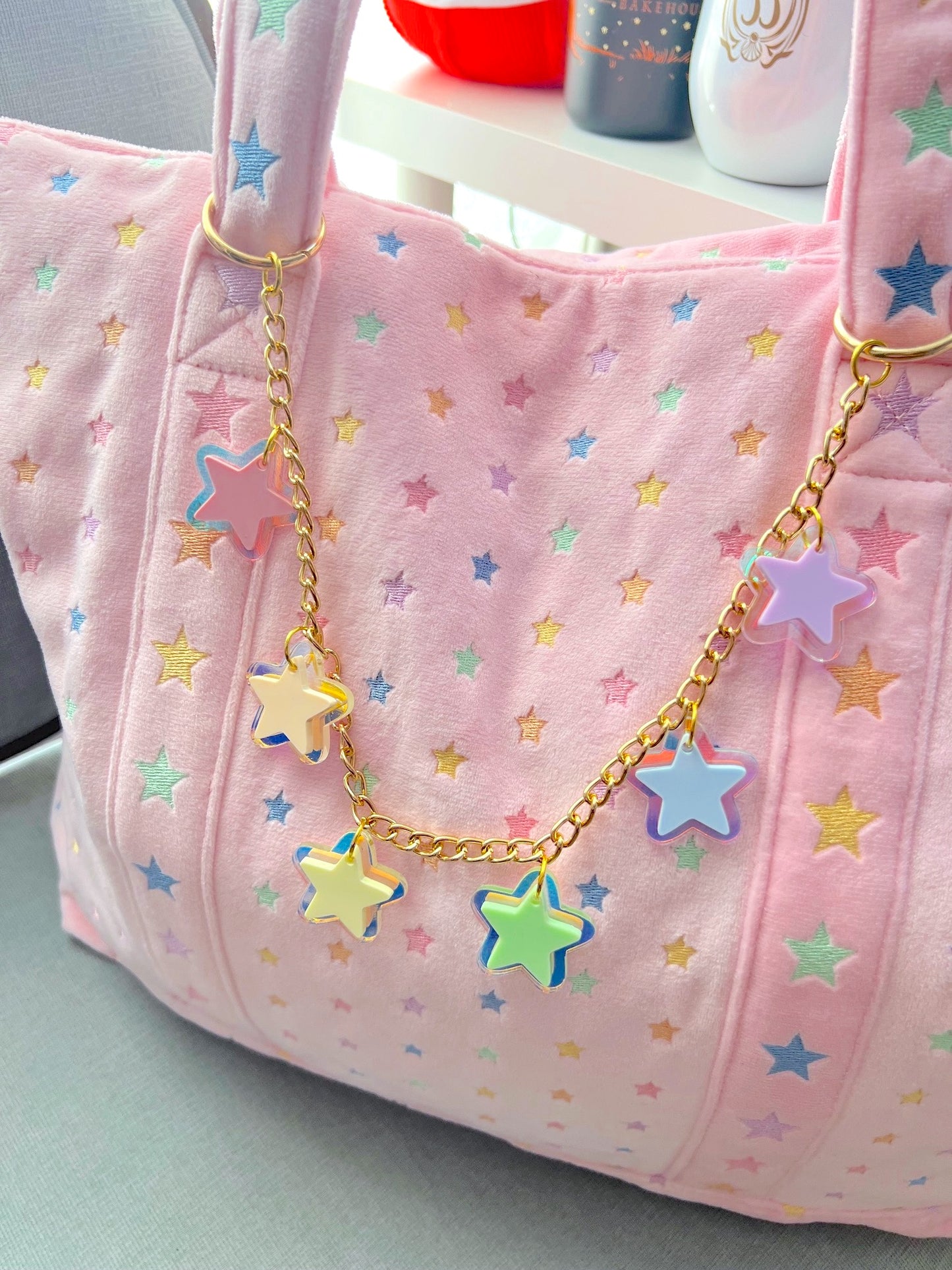 Star Large Acrylic Bag Chain