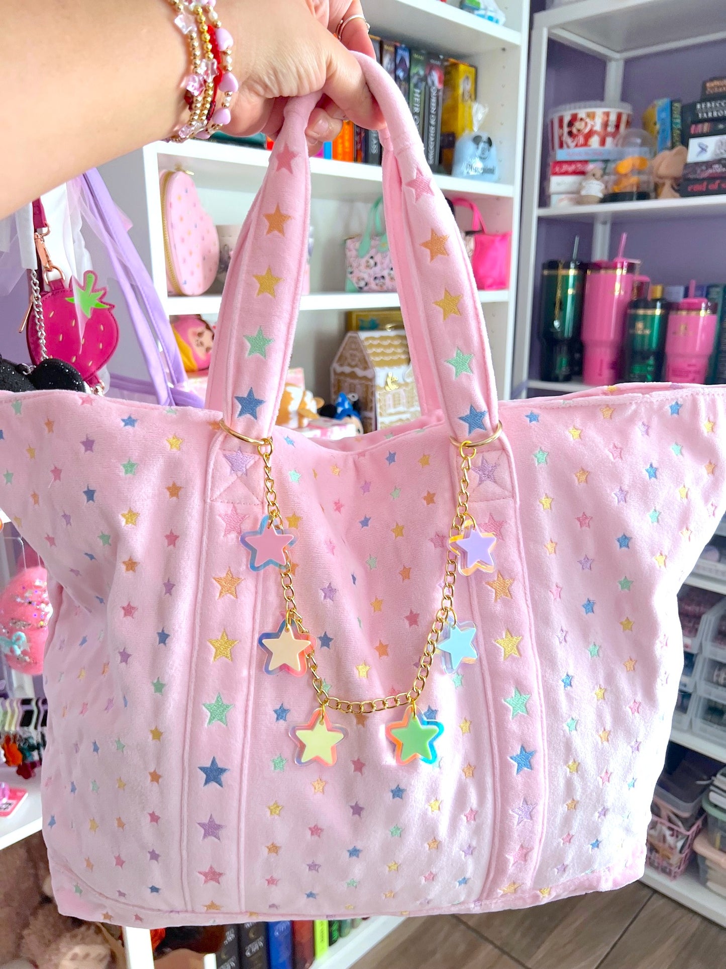Star Large Acrylic Bag Chain