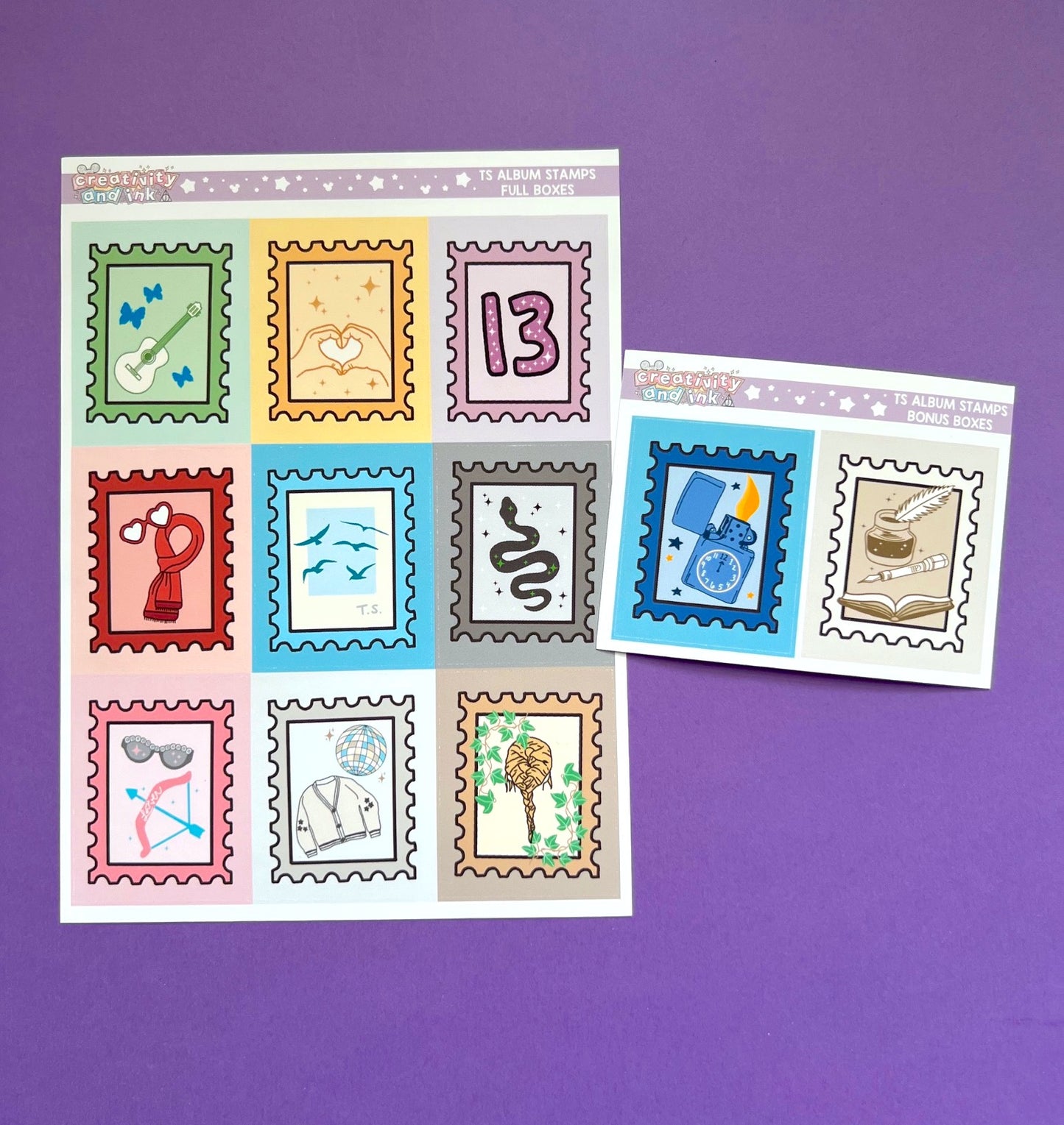 TS Stamp Albums FULL BOX Stickers