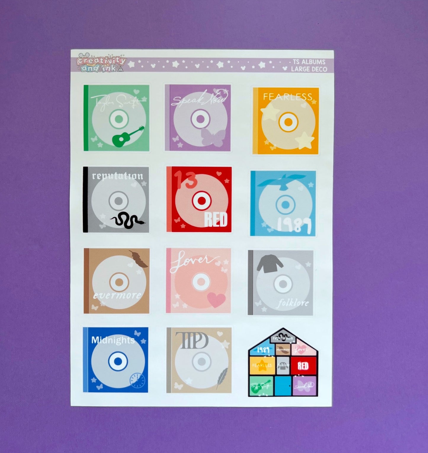 TS Large Album Stickers