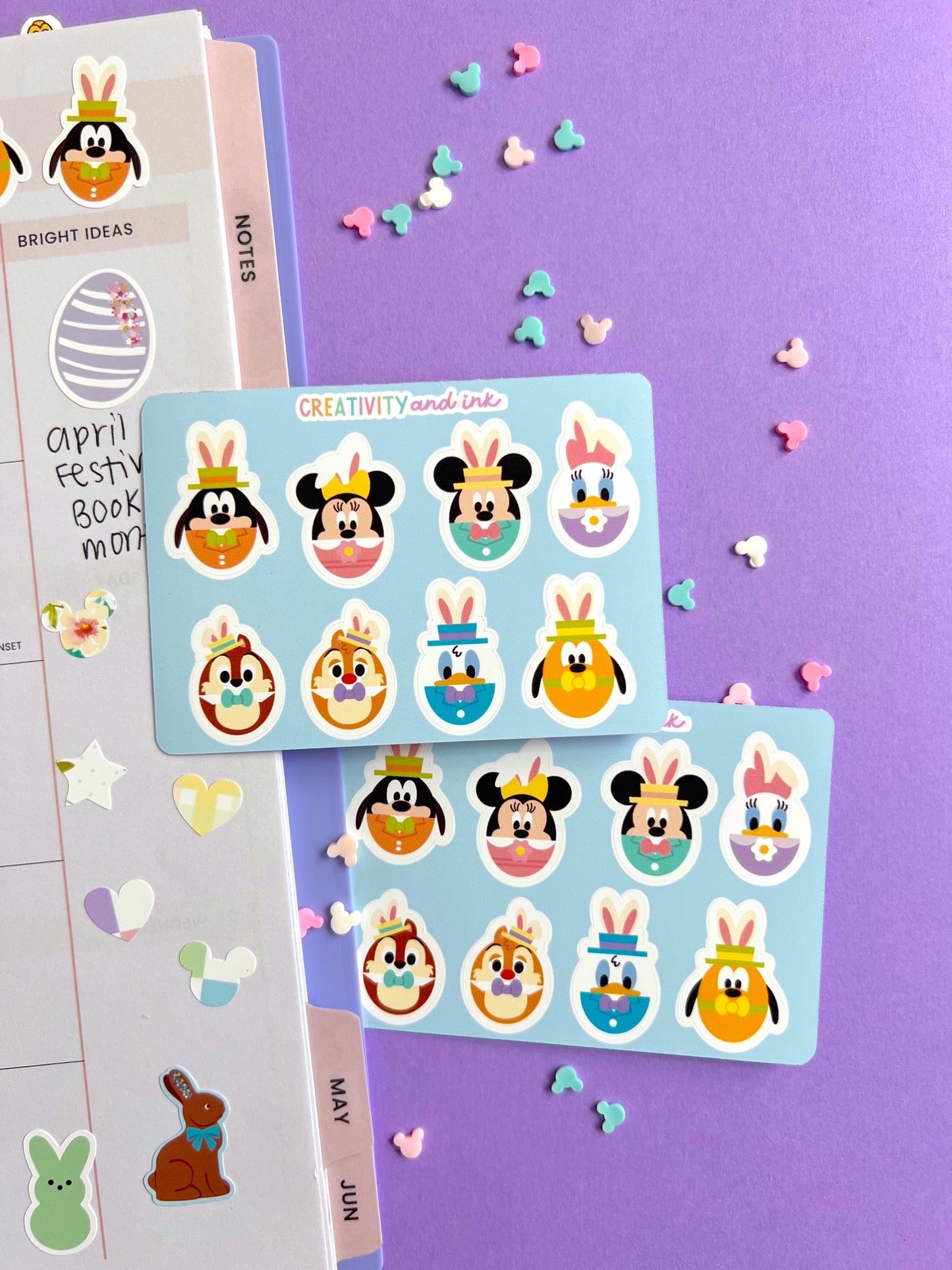 Magical Easter Friends Sticker Sheet