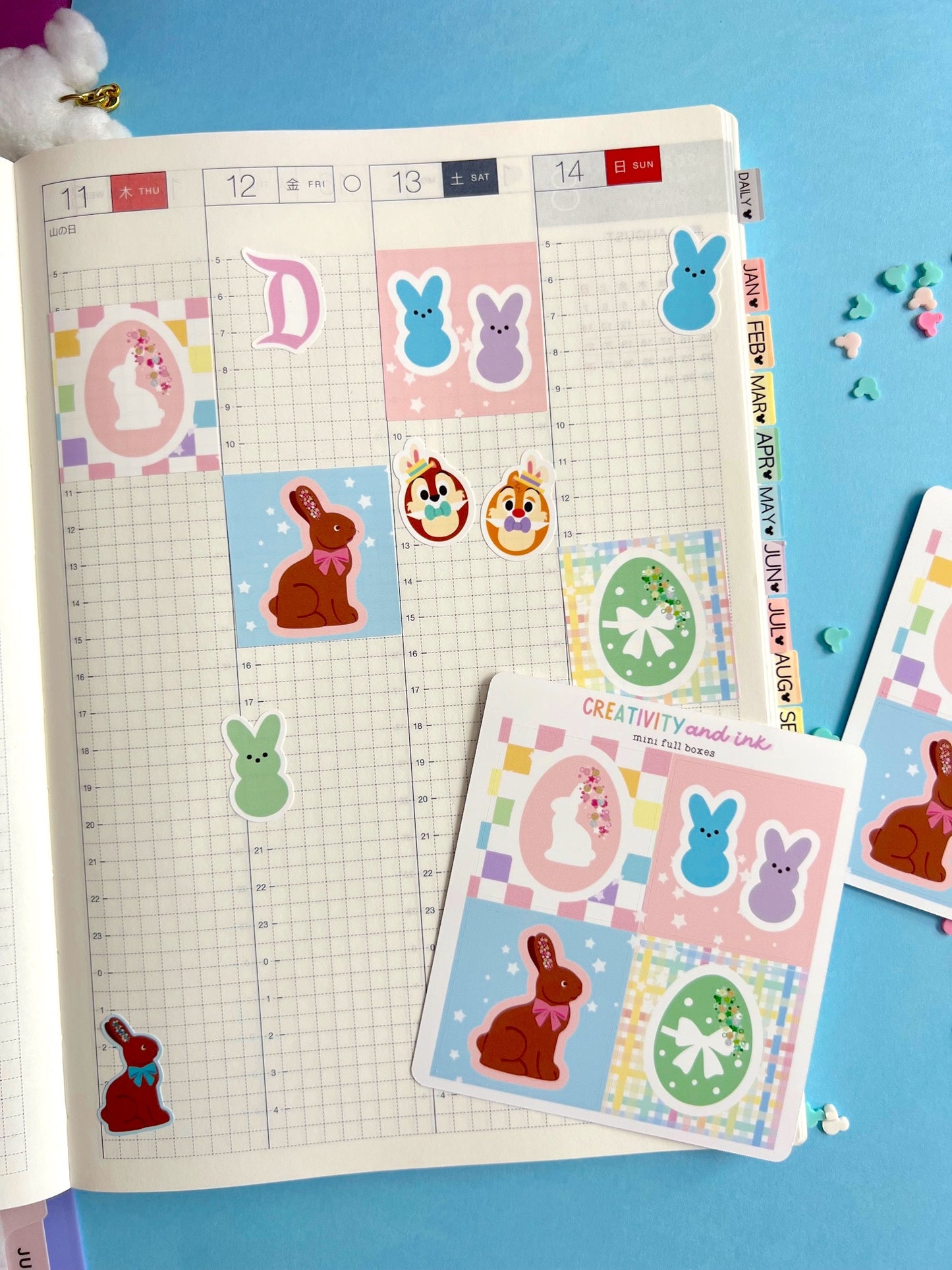 Easter Mini Boxes Sticker Sheet