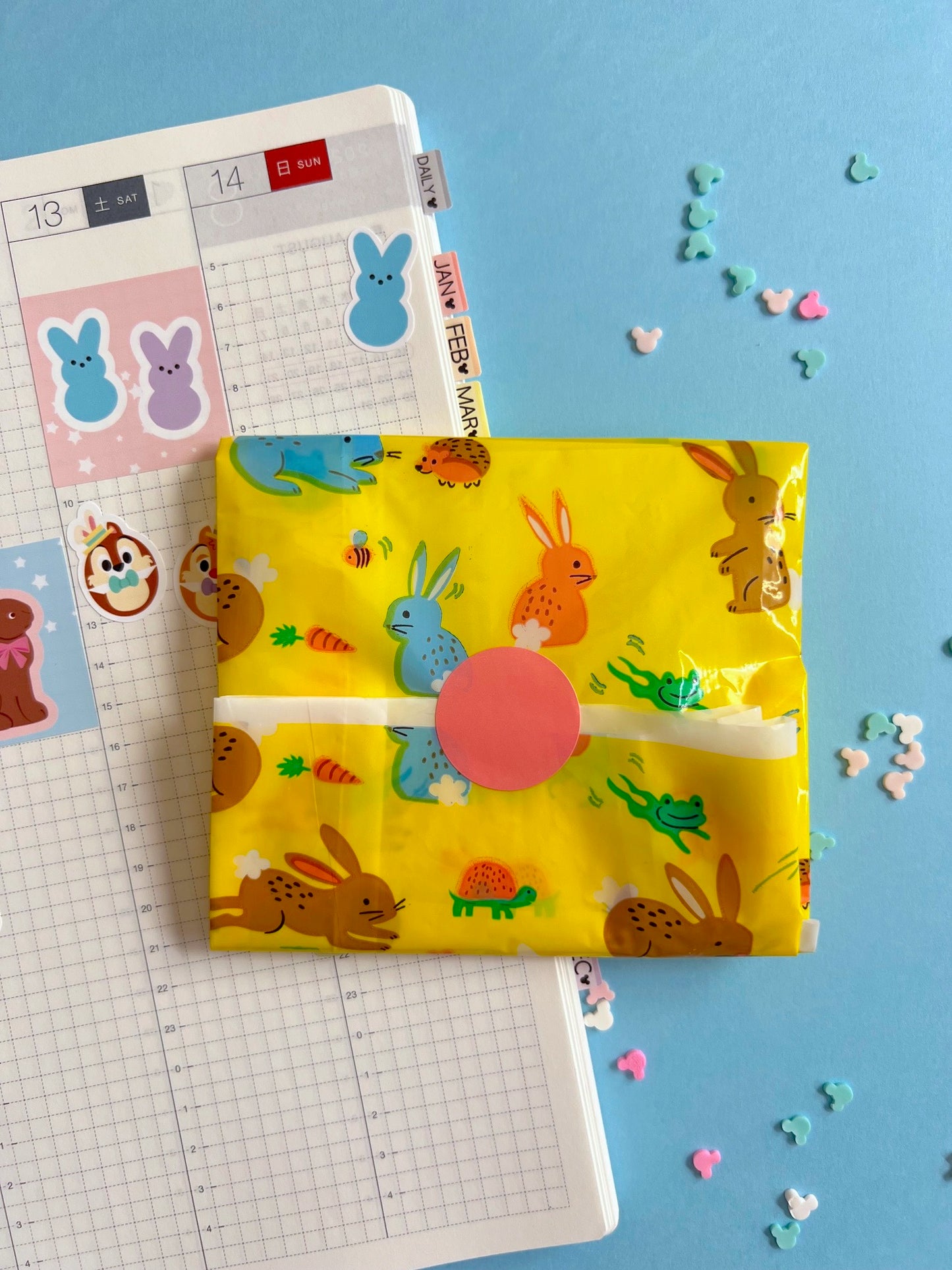 Pastel Checkered Shaped Icons Sticker Sheet