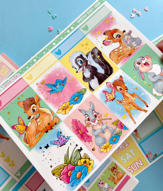 Spring Baby Deer / Full Sticker Kit