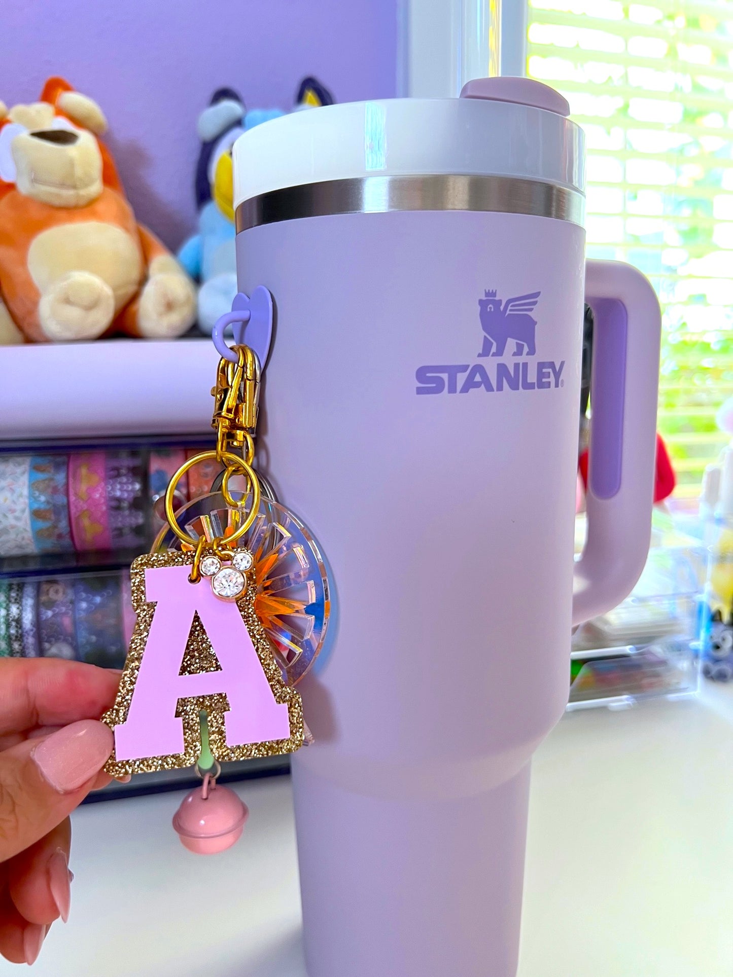 Personal Varsity Letter Acrylic Keychain