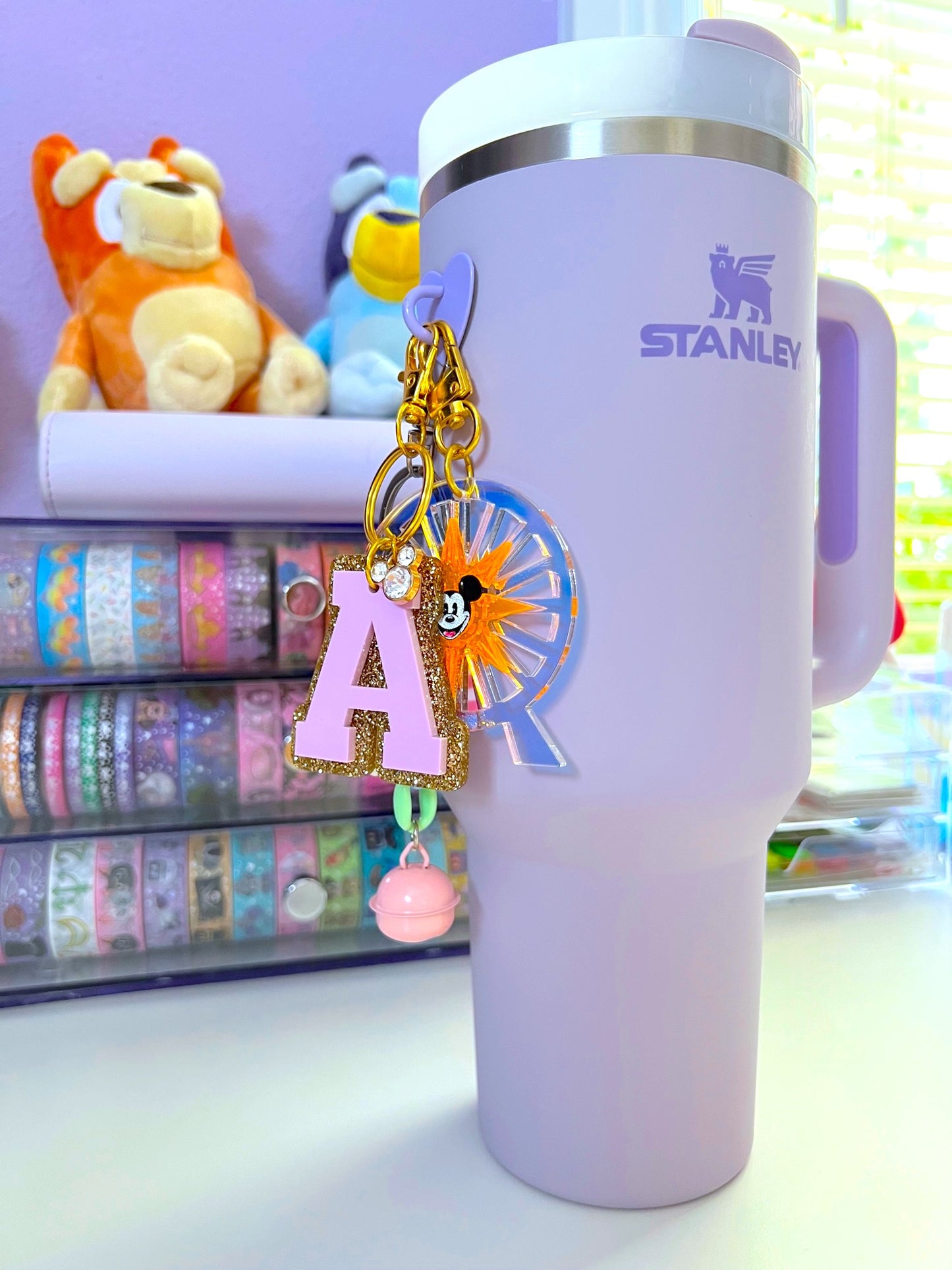Personal Varsity Letter Acrylic Keychain