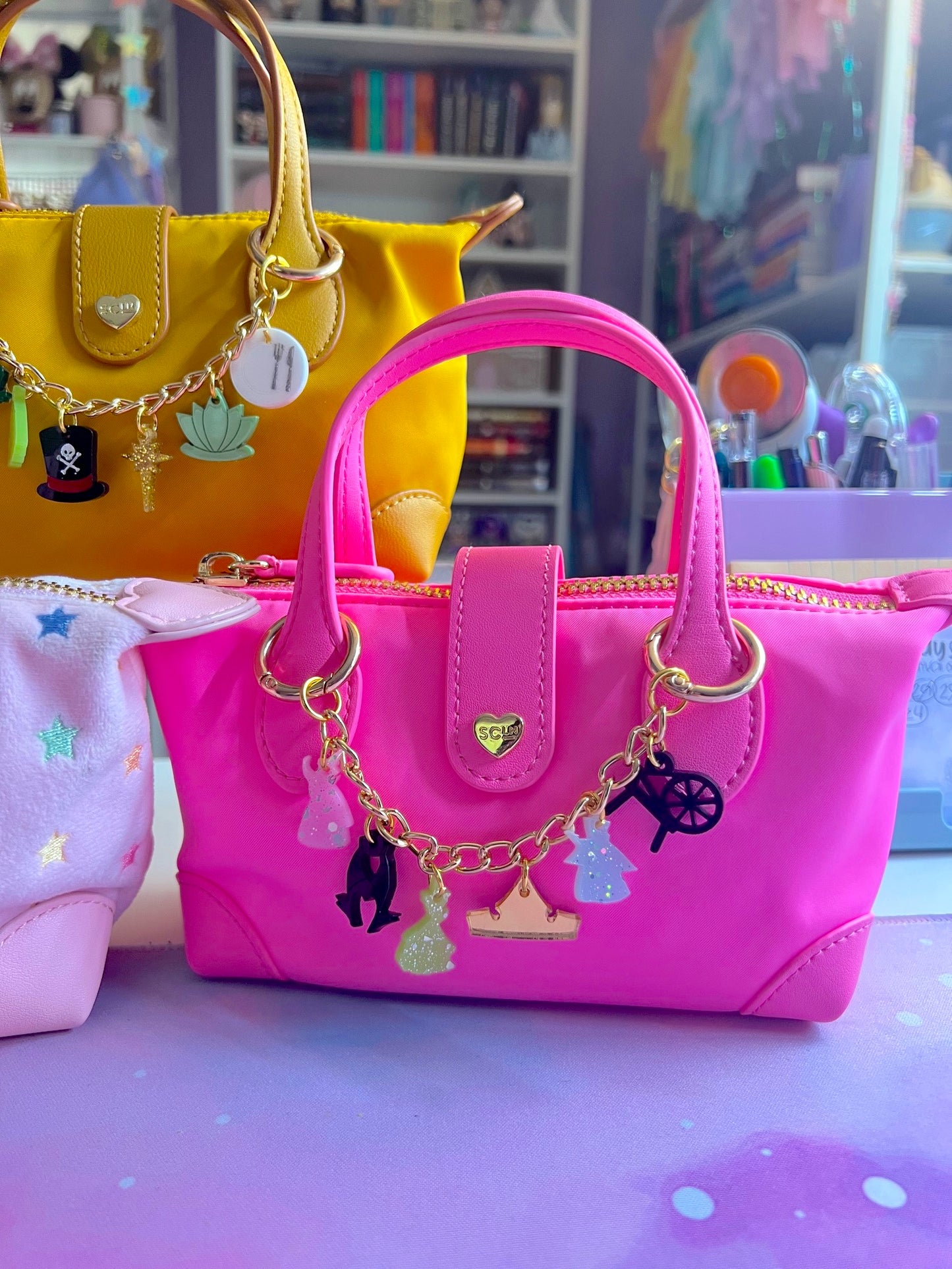 Sleeping Princess Mini Acrylic Bag Chain
