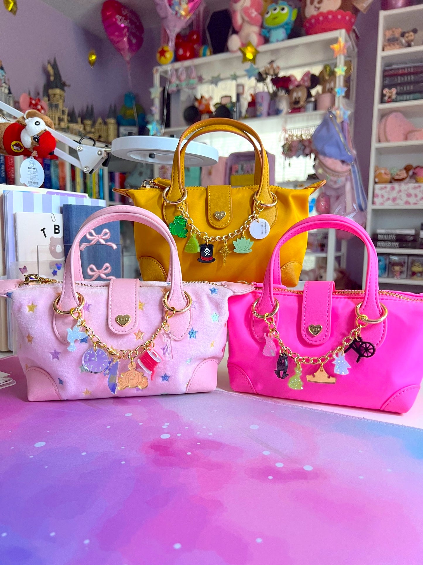 Sleeping Princess Mini Acrylic Bag Chain