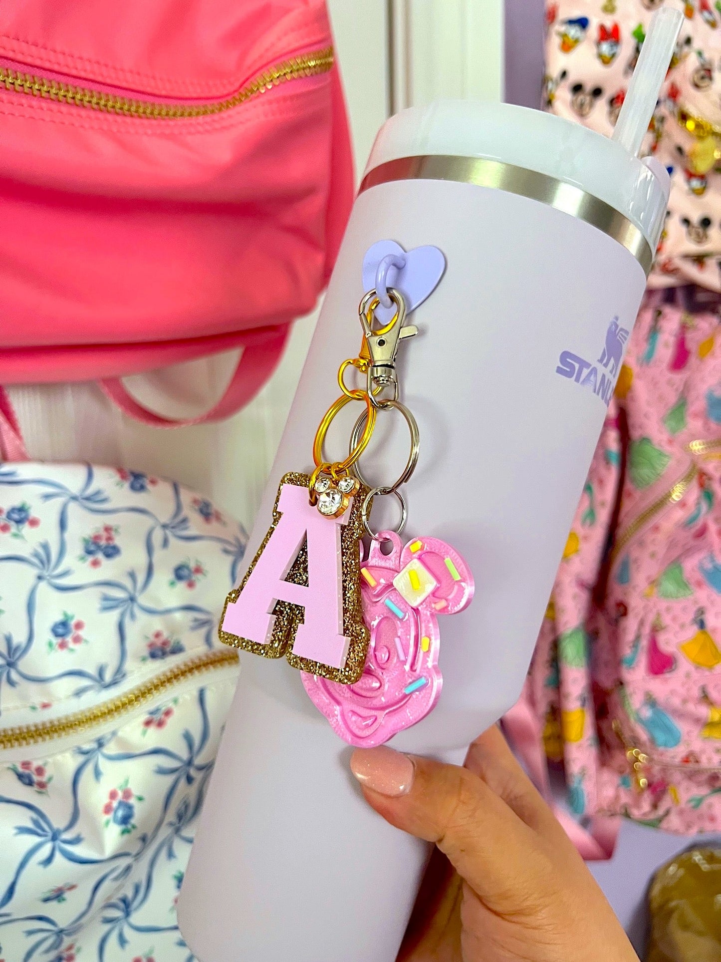 Personal Lover Heart Acrylic Keychain