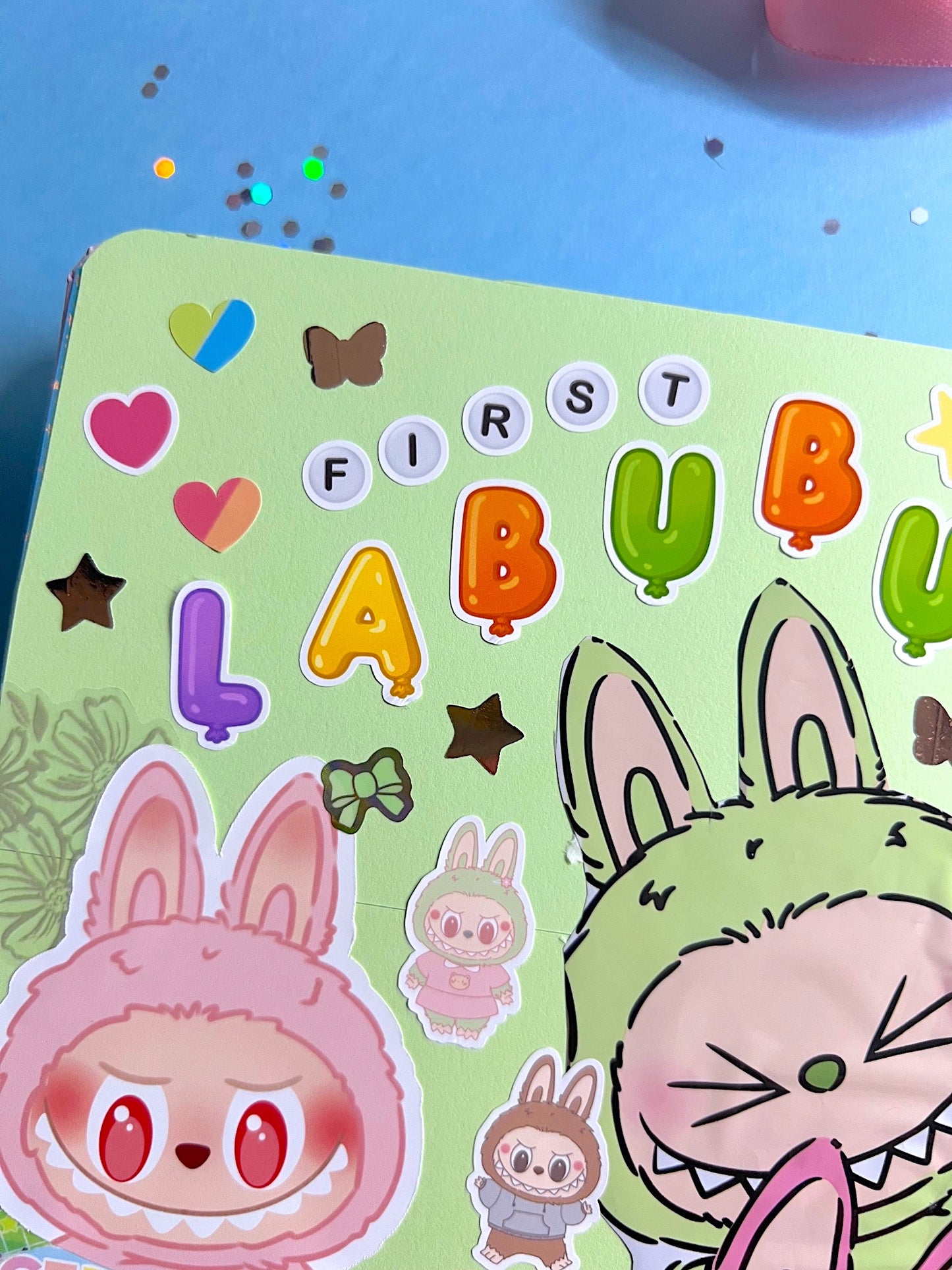 Letter Beads Sticker Sheet