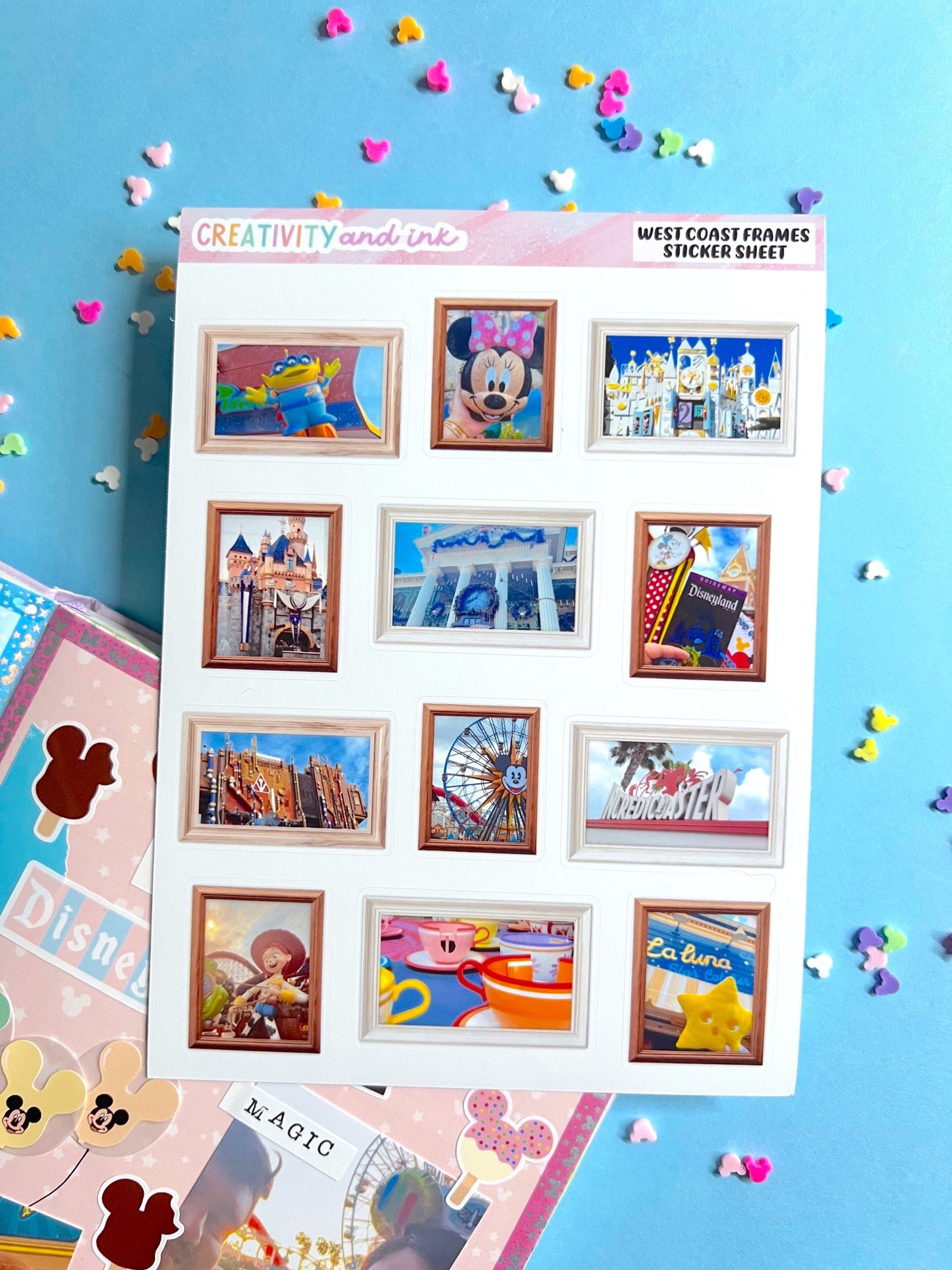 West Coast Frames Sticker Sheet