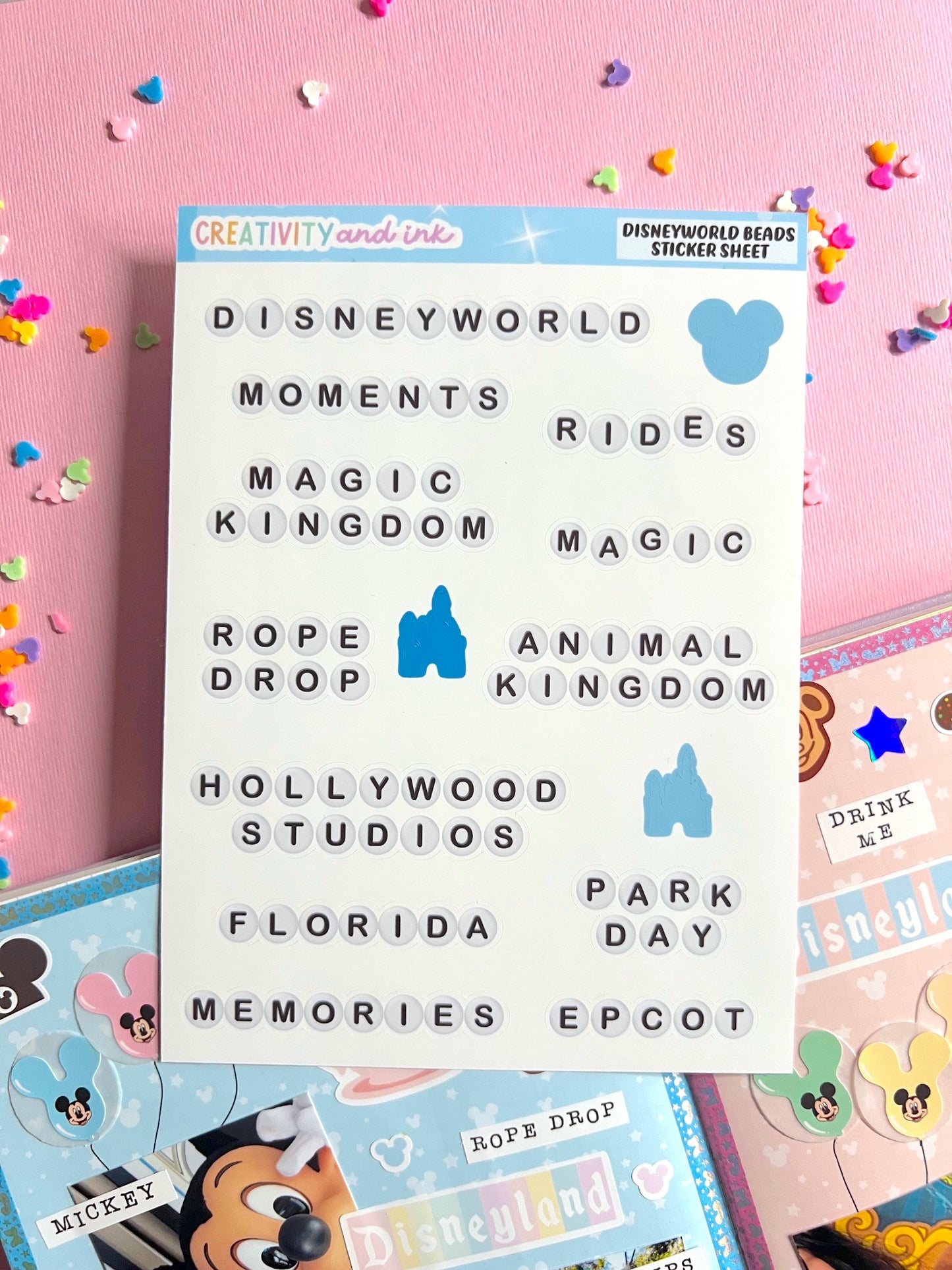 D-World Beads Sticker Sheet