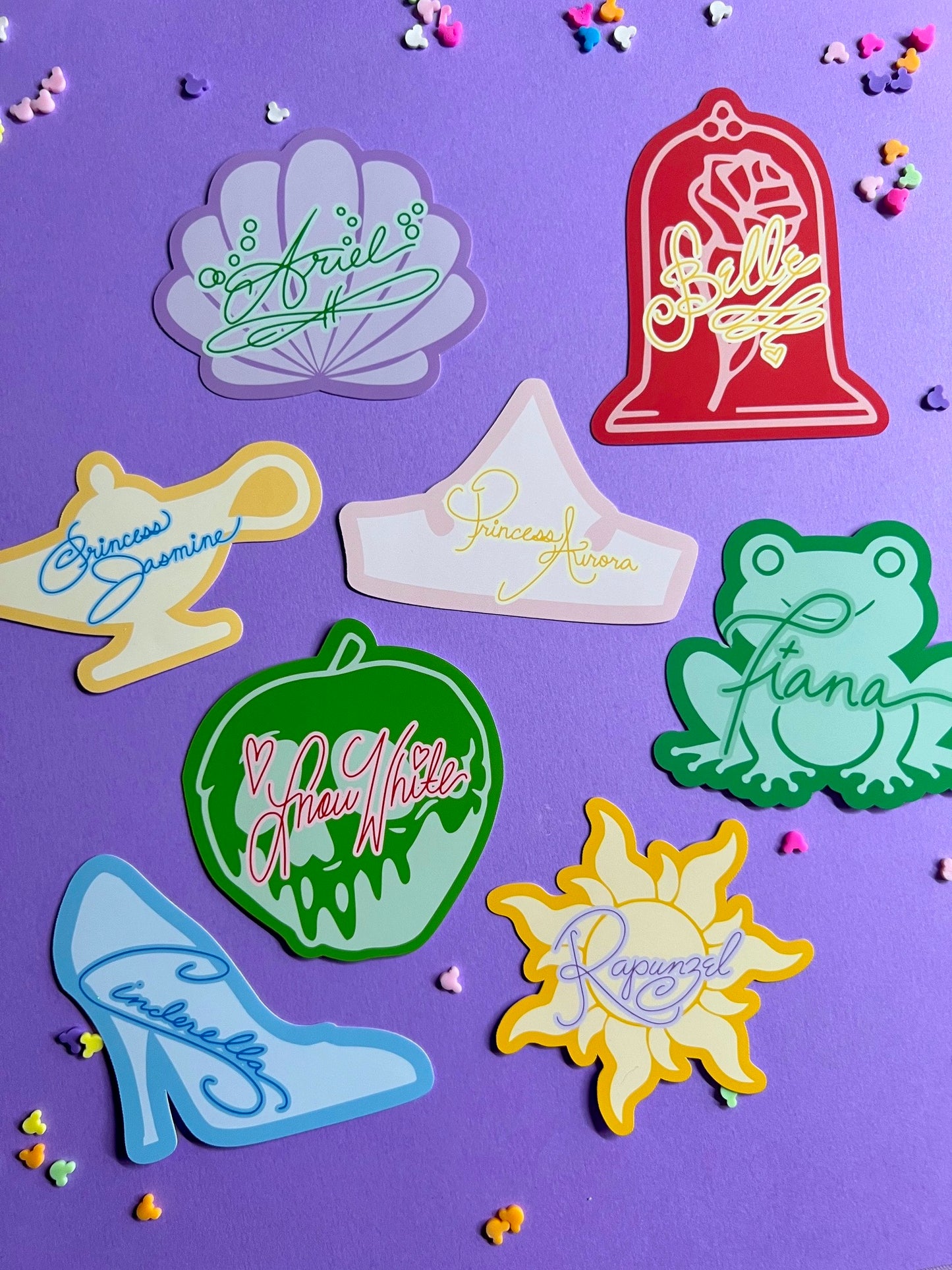 Princess Icons Die Cut Stickers