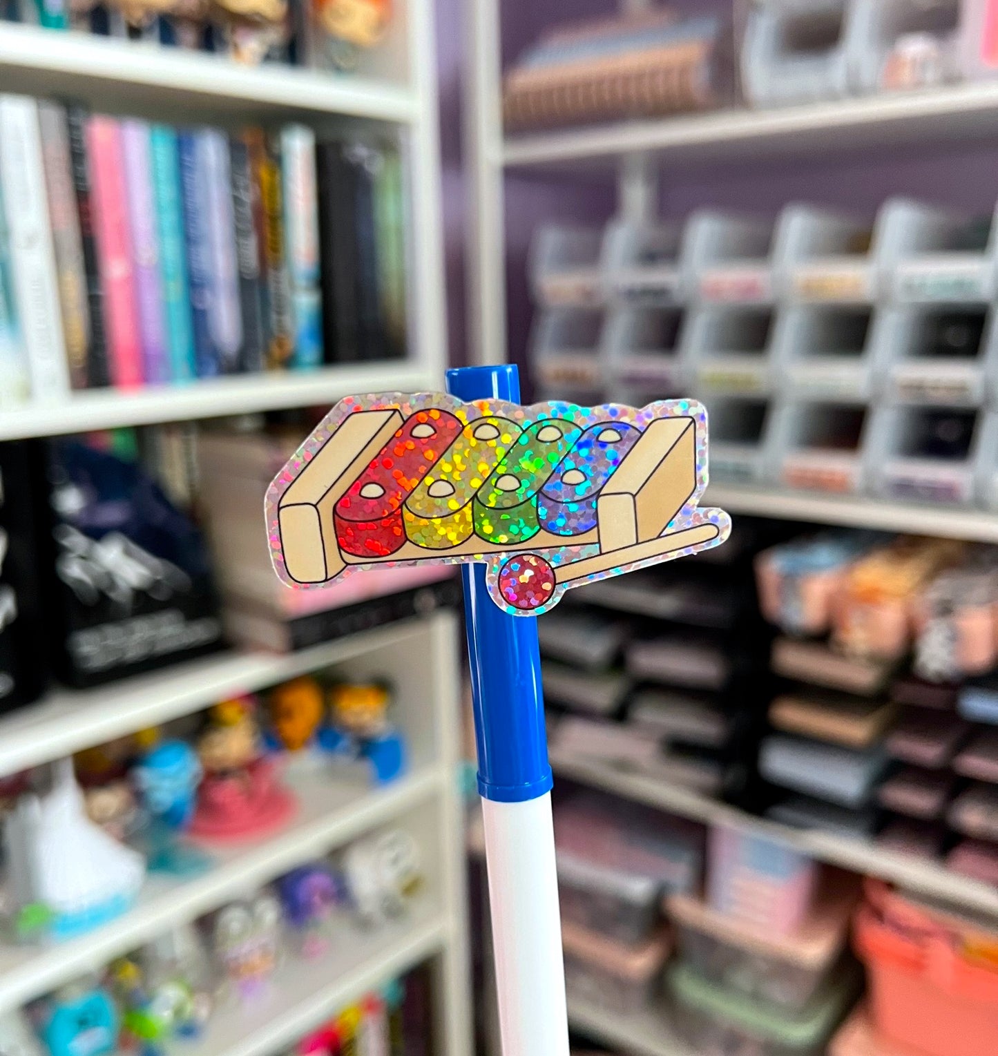 Xylophone / GLITTER Vinyl Sticker