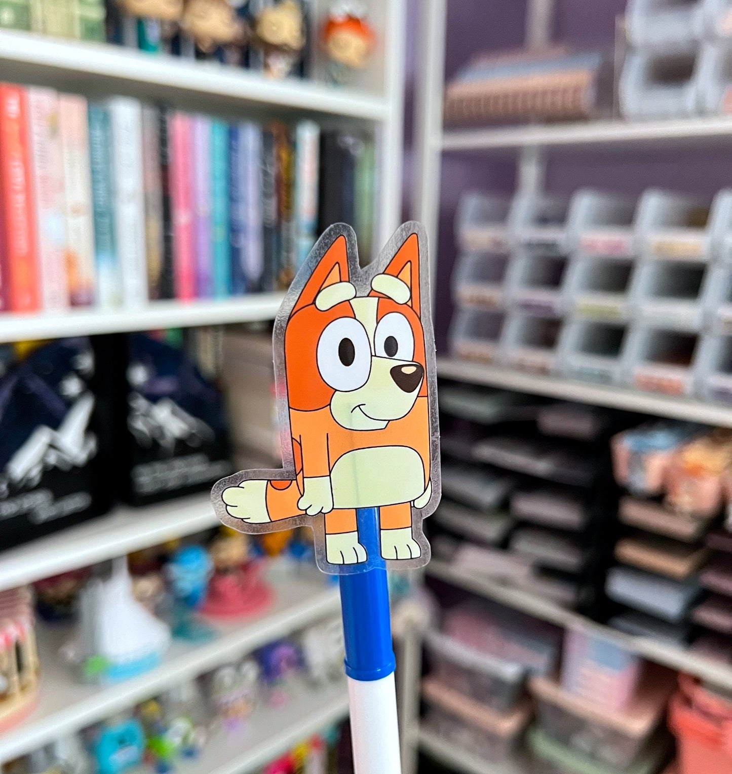 Orange Dog / CLEAR Vinyl Sticker