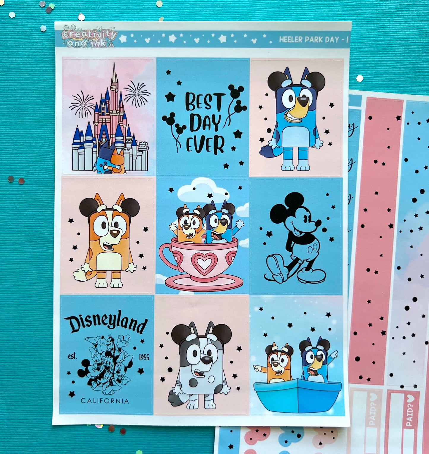 Heeler Park Day / Sticker Kit