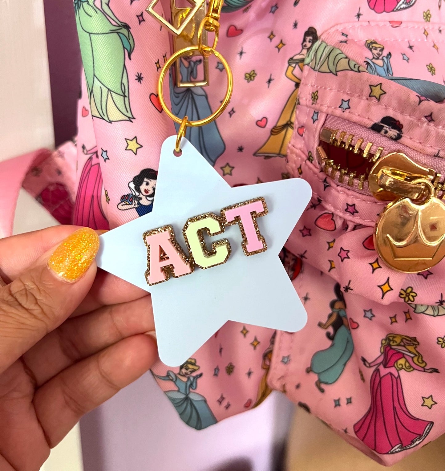 Personalized Star Acrylic Keychain