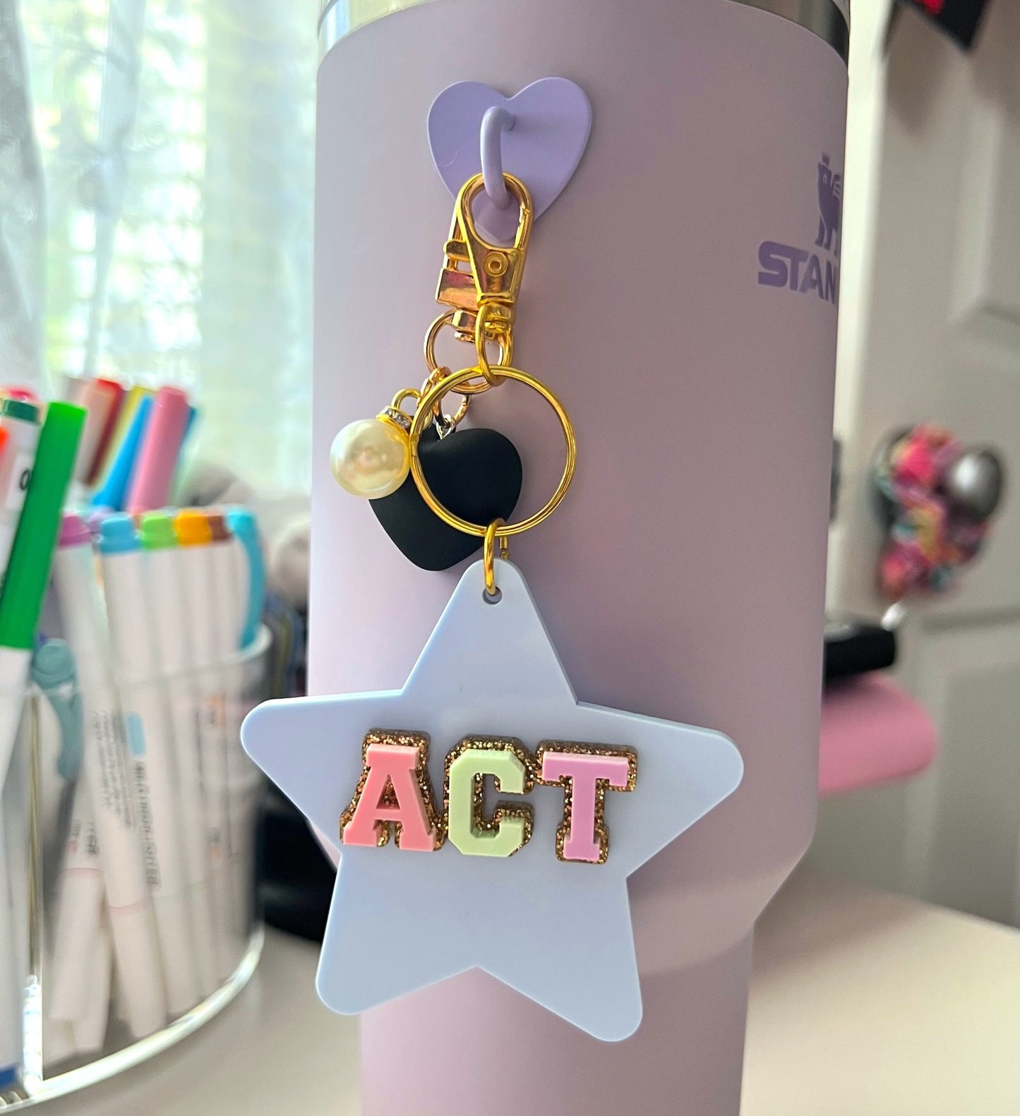 Personalized Star Acrylic Keychain