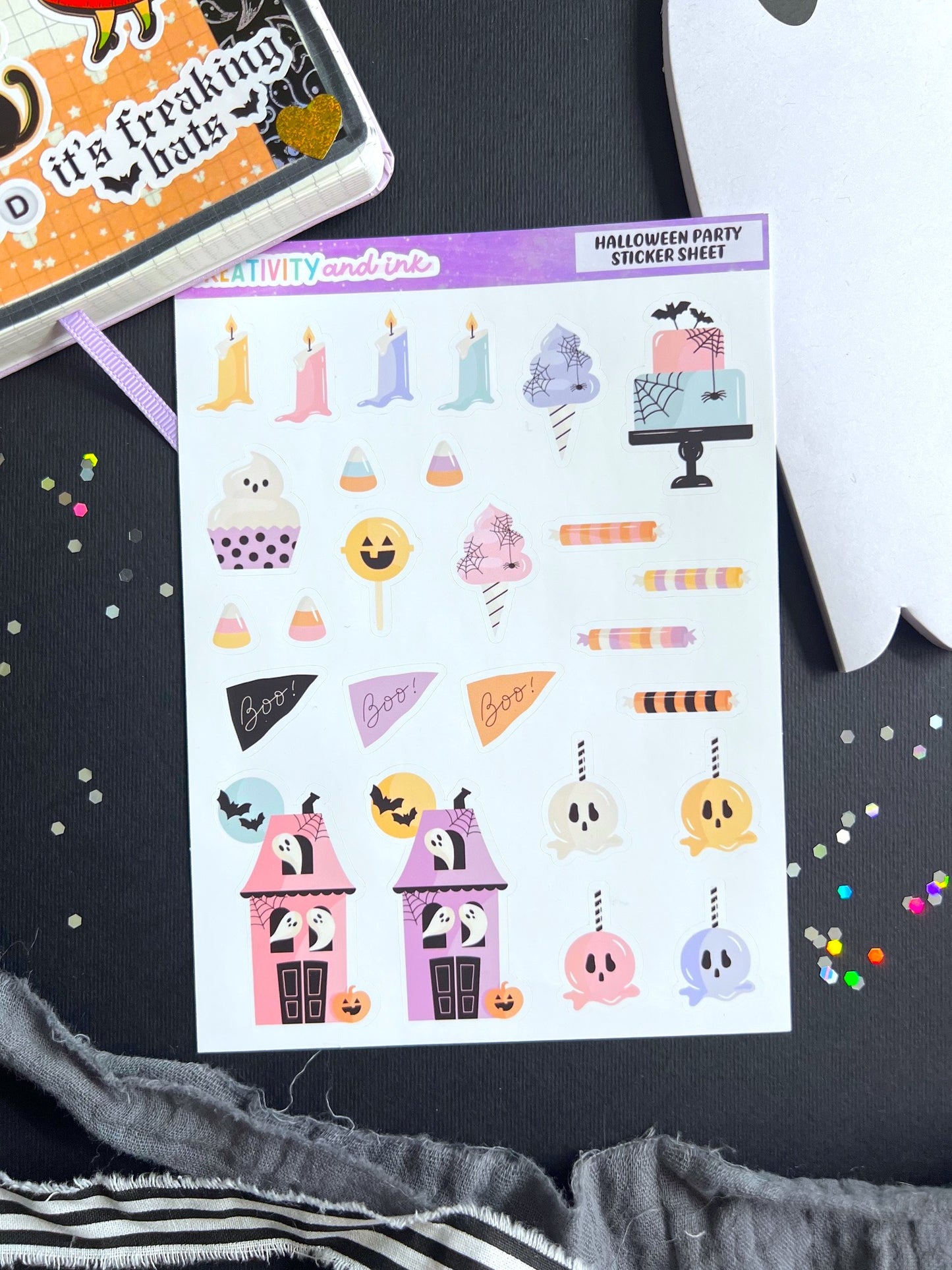 Halloween Party Sticker Sheet