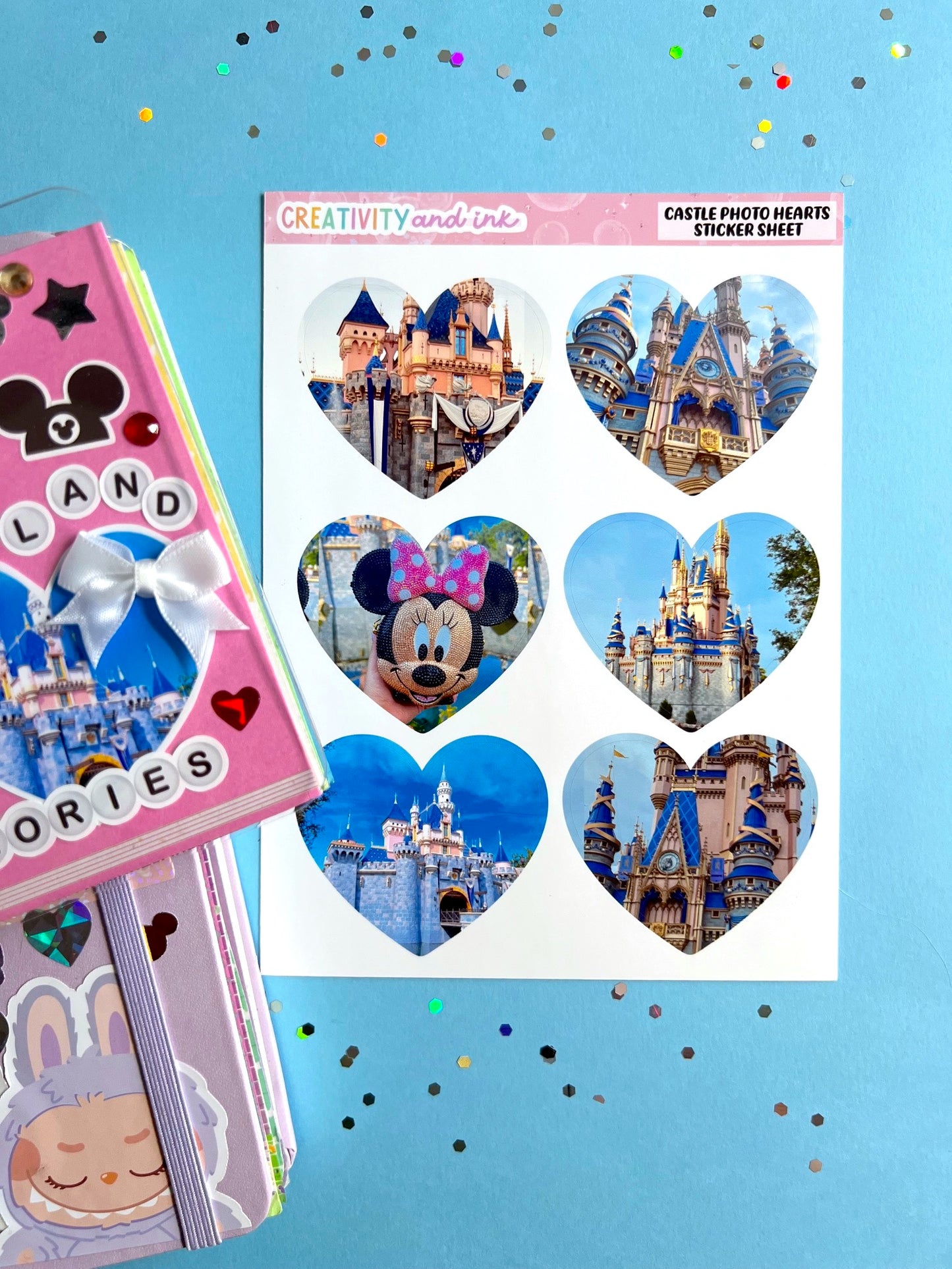 Castle Heart Photos Sticker Sheet