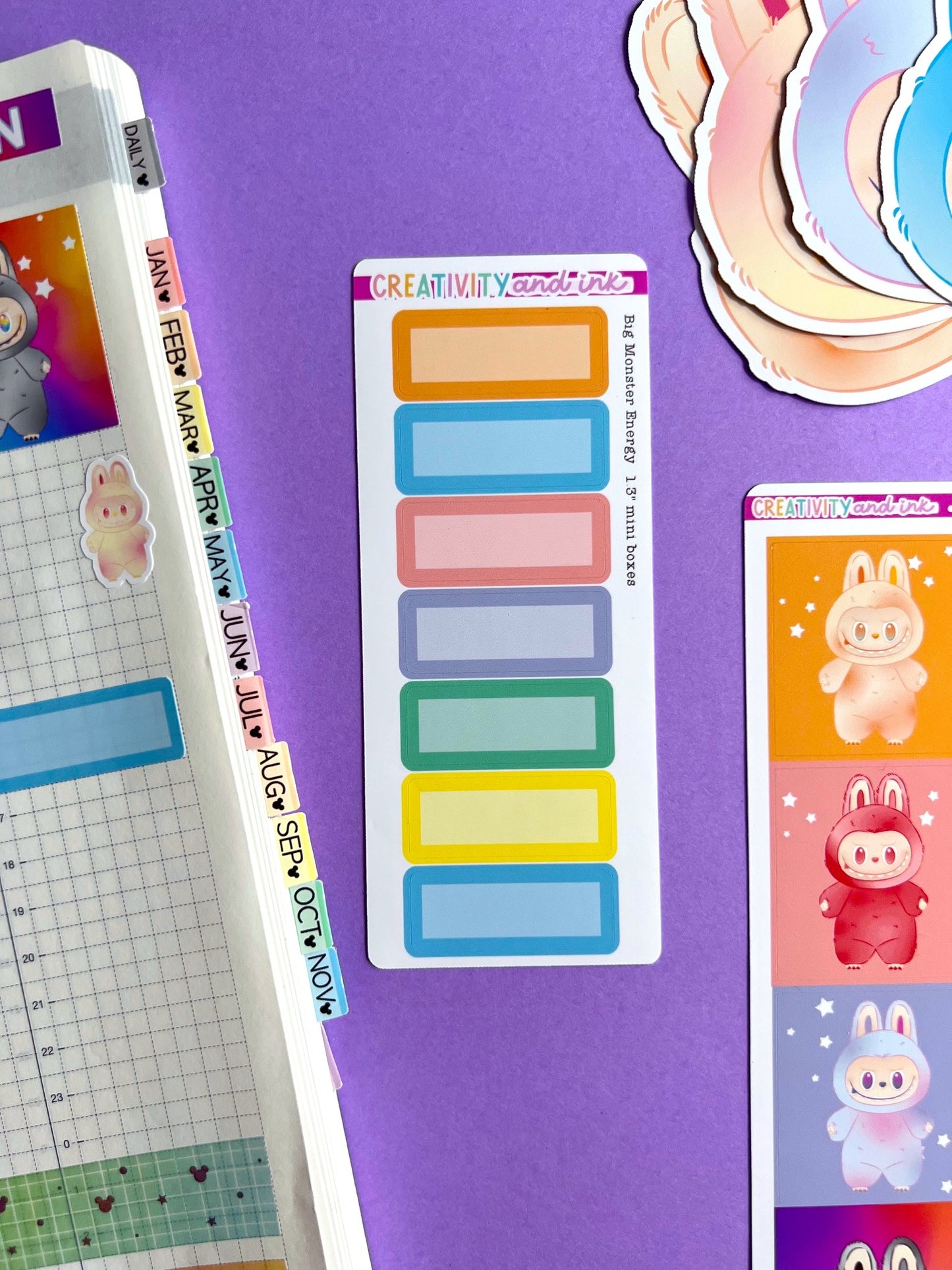 Big Monster Energy / Mini Boxes - Sheets (1.3" SIZE)