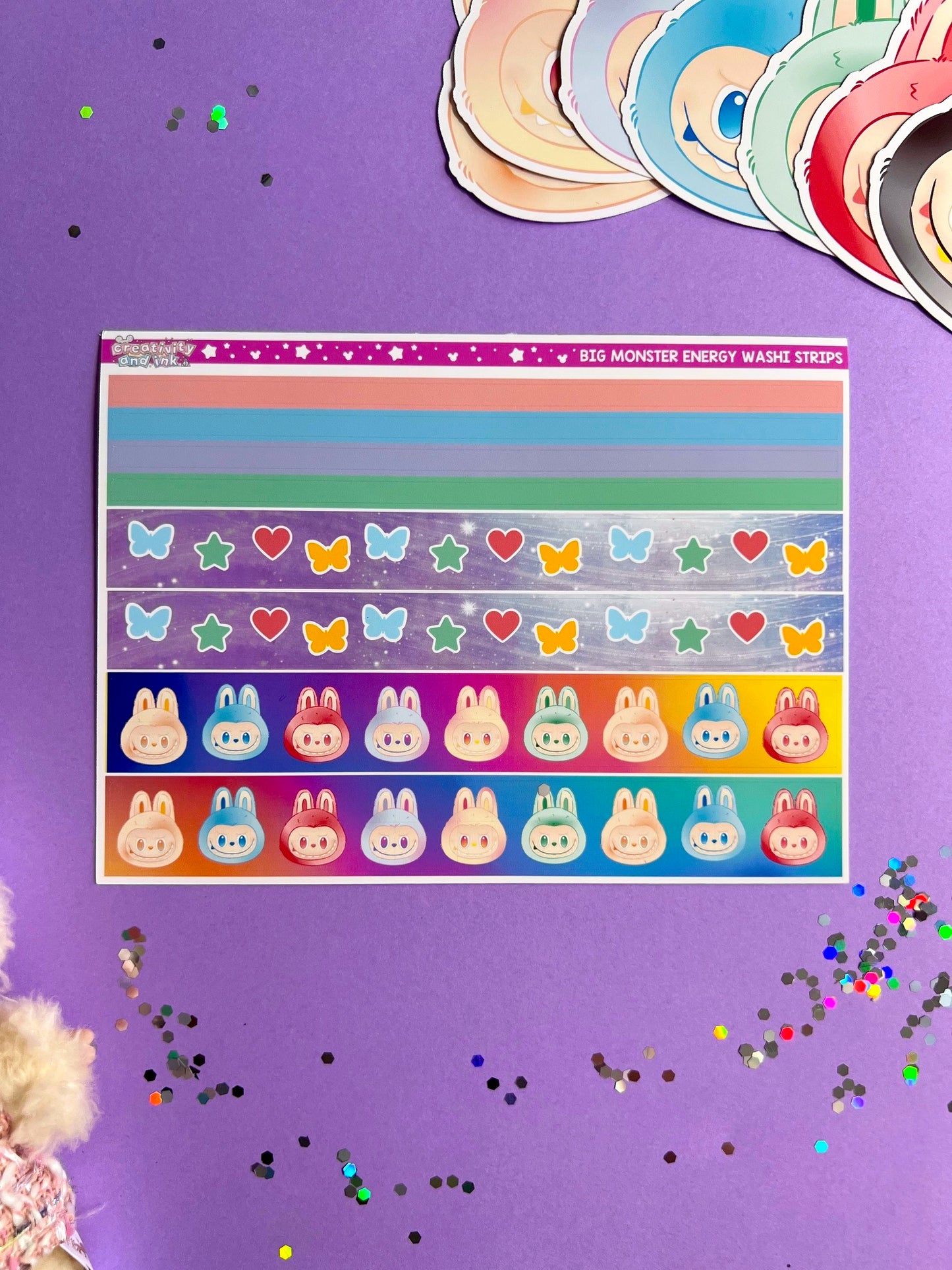 Big Monster Energy / Washi Strips