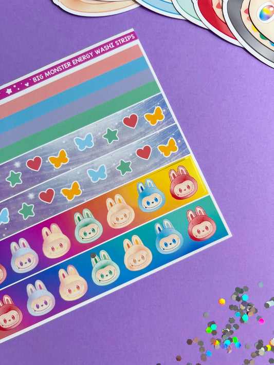 Big Monster Energy / Washi Strips