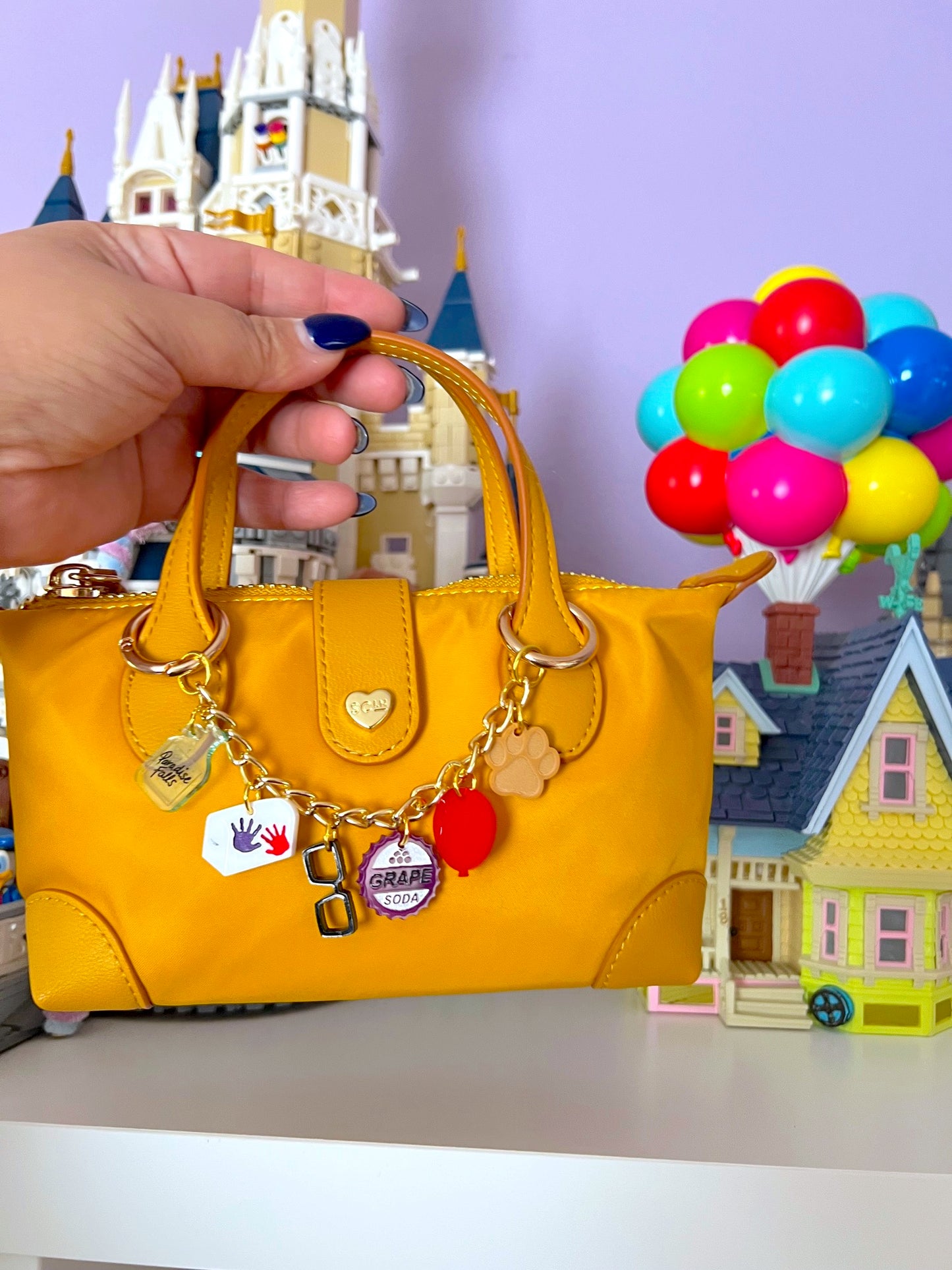 Paradise Icons Mini Acrylic Bag Chain