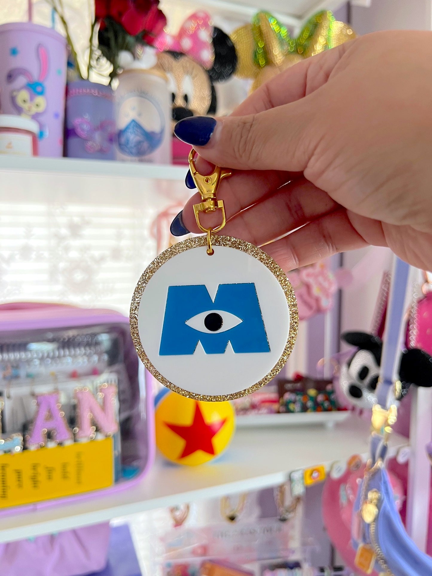 Monster Logo Bag Charm / Keychain
