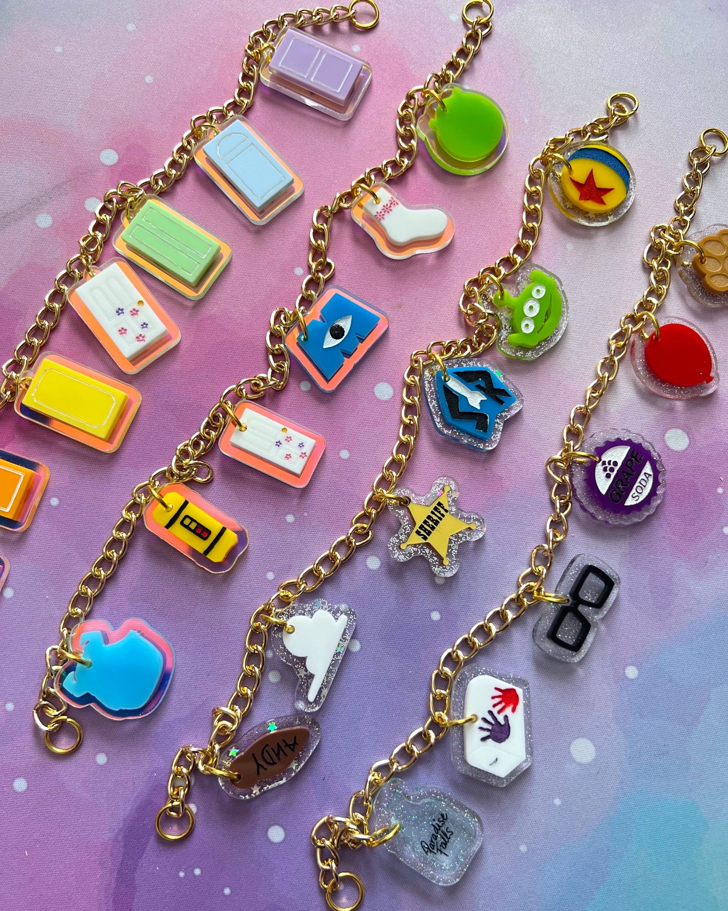 Paradise Icons Large Acrylic Bag Chain