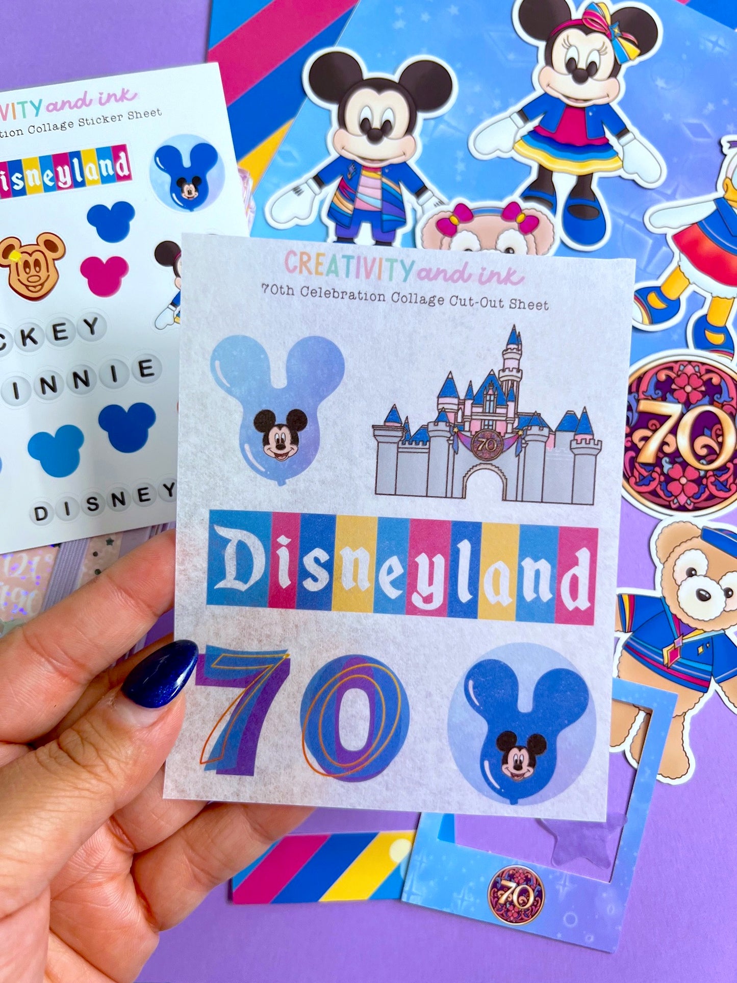 NEW! 70th Celebration / Collage & Sticker Pack