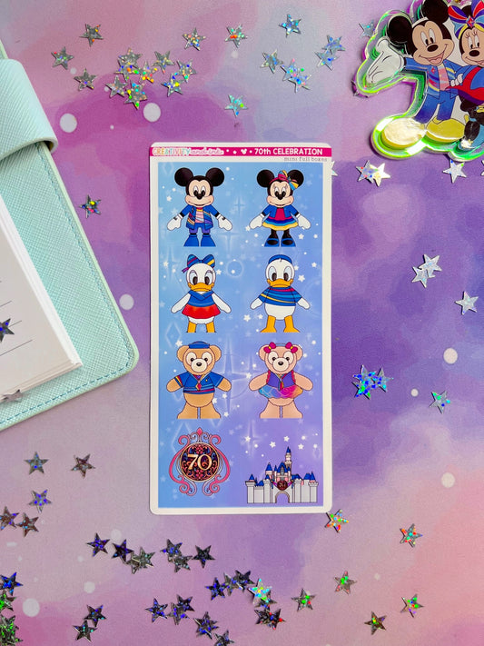 70th Celebration / Mini Boxes - Sheets (1.3" SIZE)