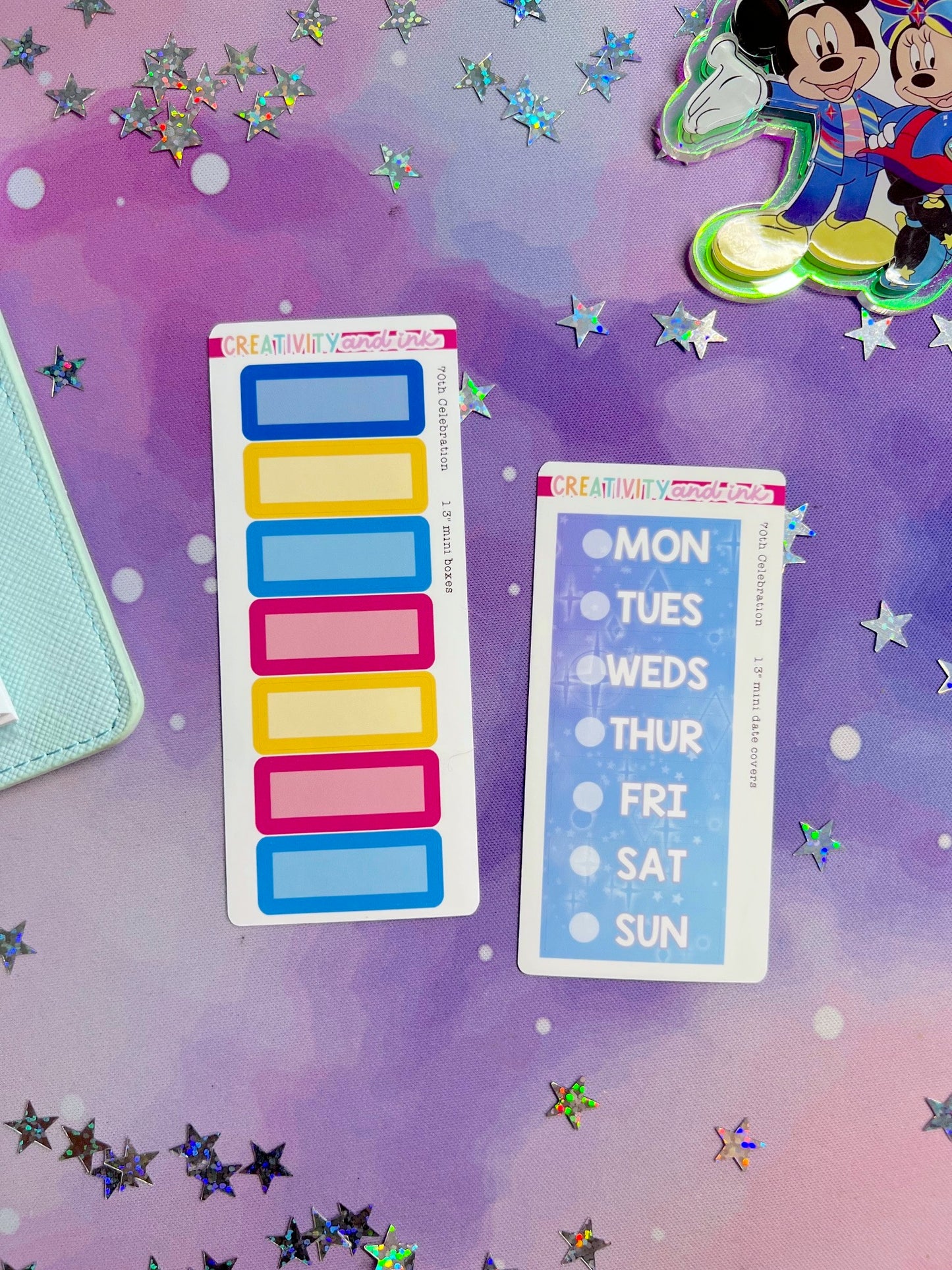 70th Celebration / Mini Boxes - Sheets (1.3" SIZE)