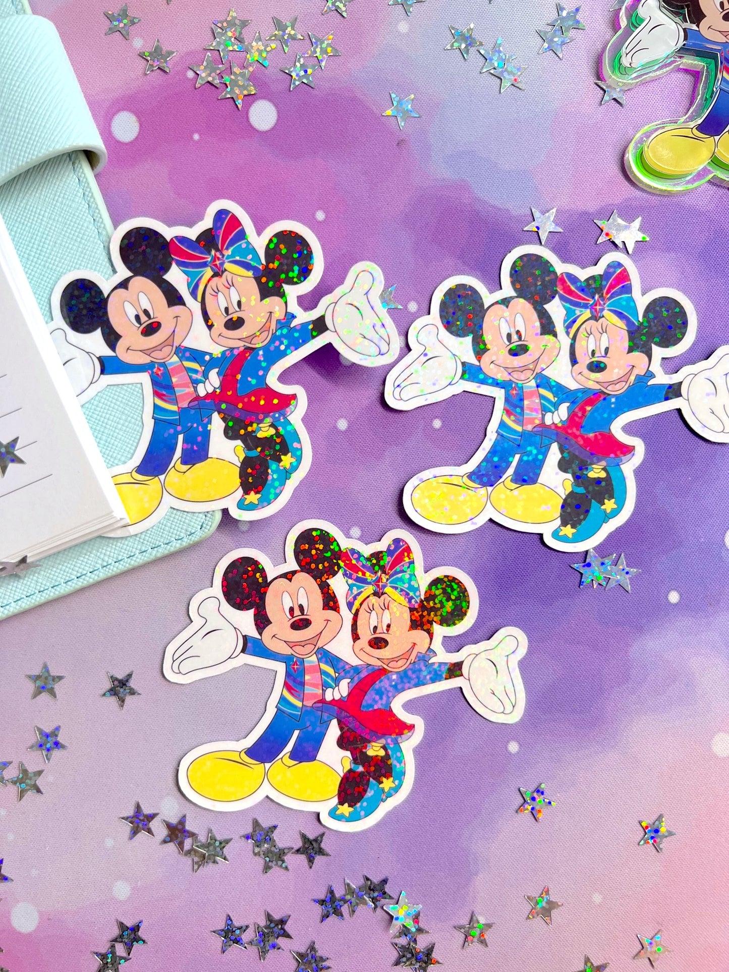 70th Duo / Glitter Die Cut Sticker