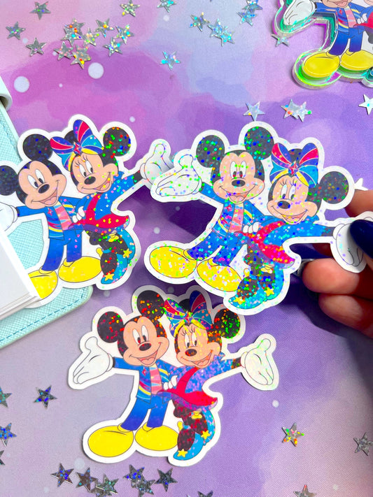 70th Duo / Glitter Die Cut Sticker