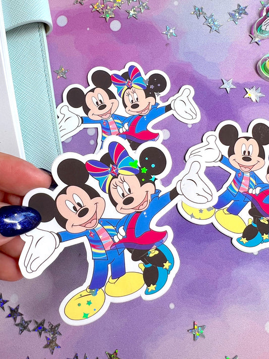 70th Duo / Foiled Die Cut Sticker