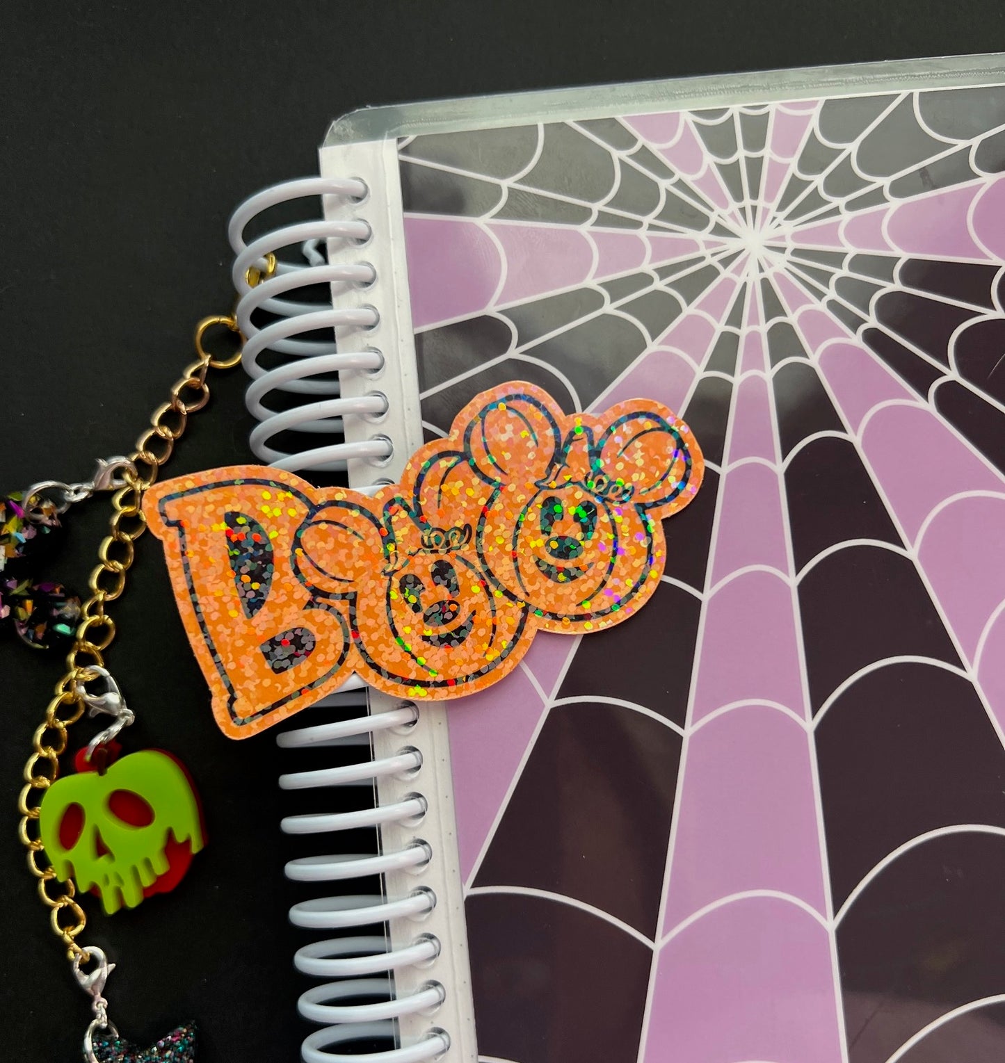 Boo / Glitter Die Cut Sticker
