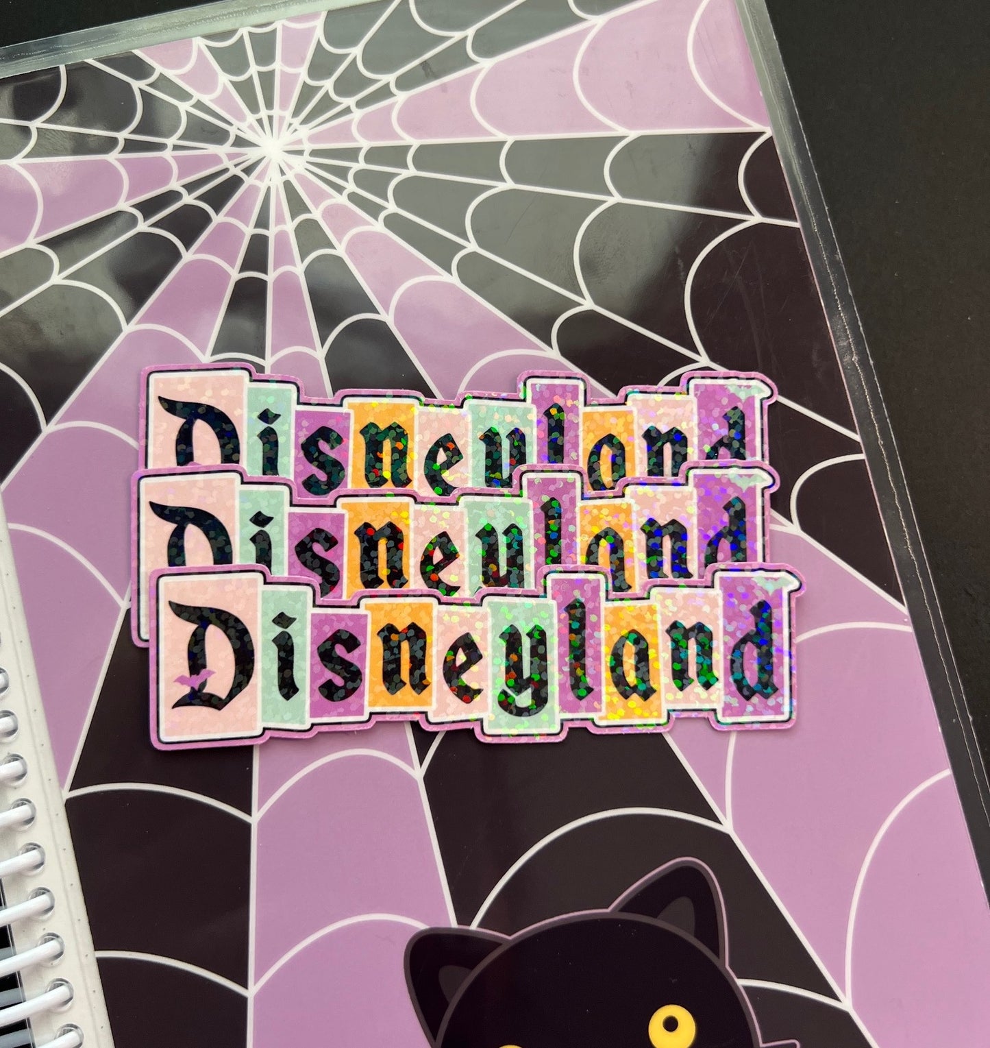 Pastel Park Marquee / Glitter Die Cut Sticker